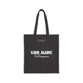 God Made Trillionaire Black Cotton Canvas Tote Bag