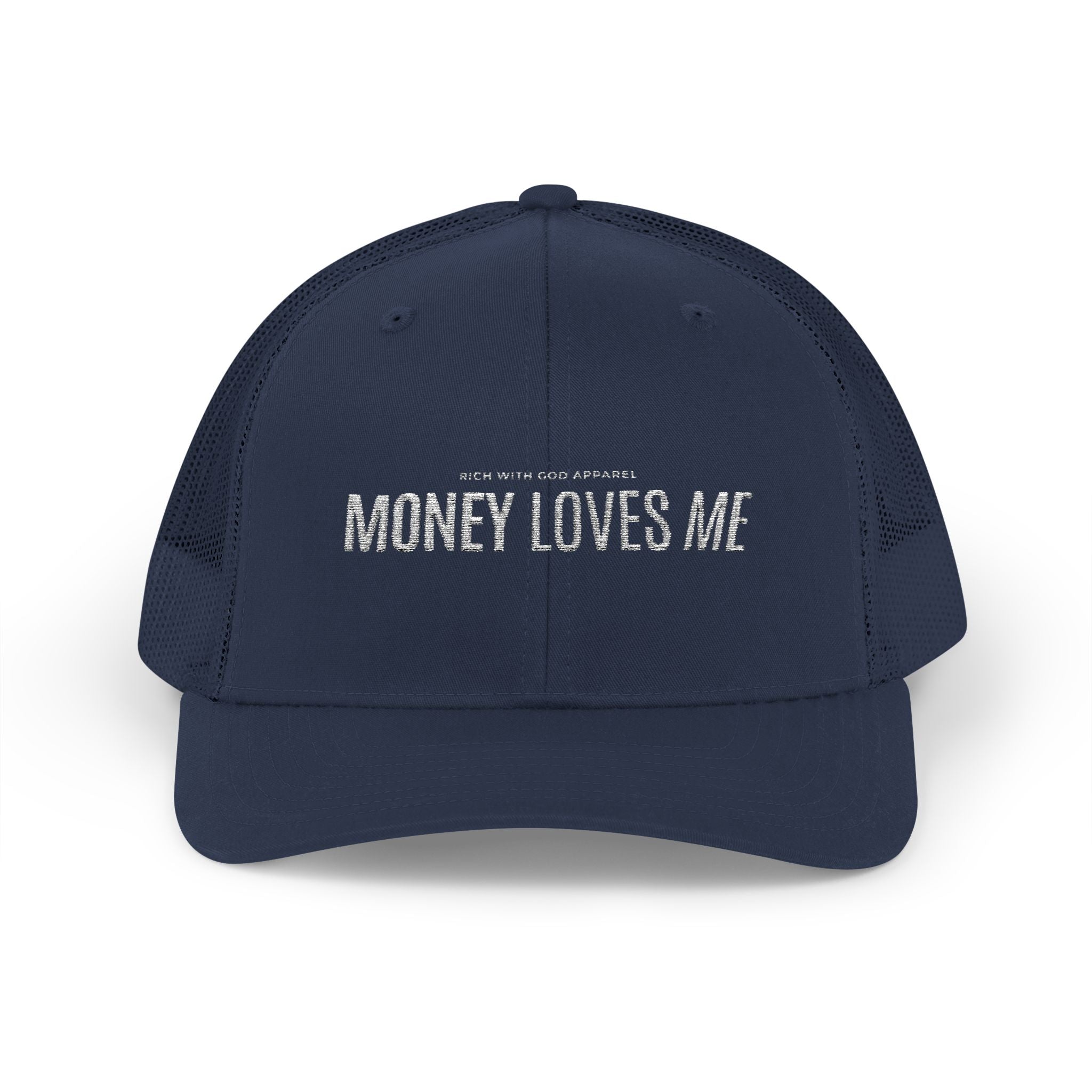 Money Loves Me Snapback Trucker Cap