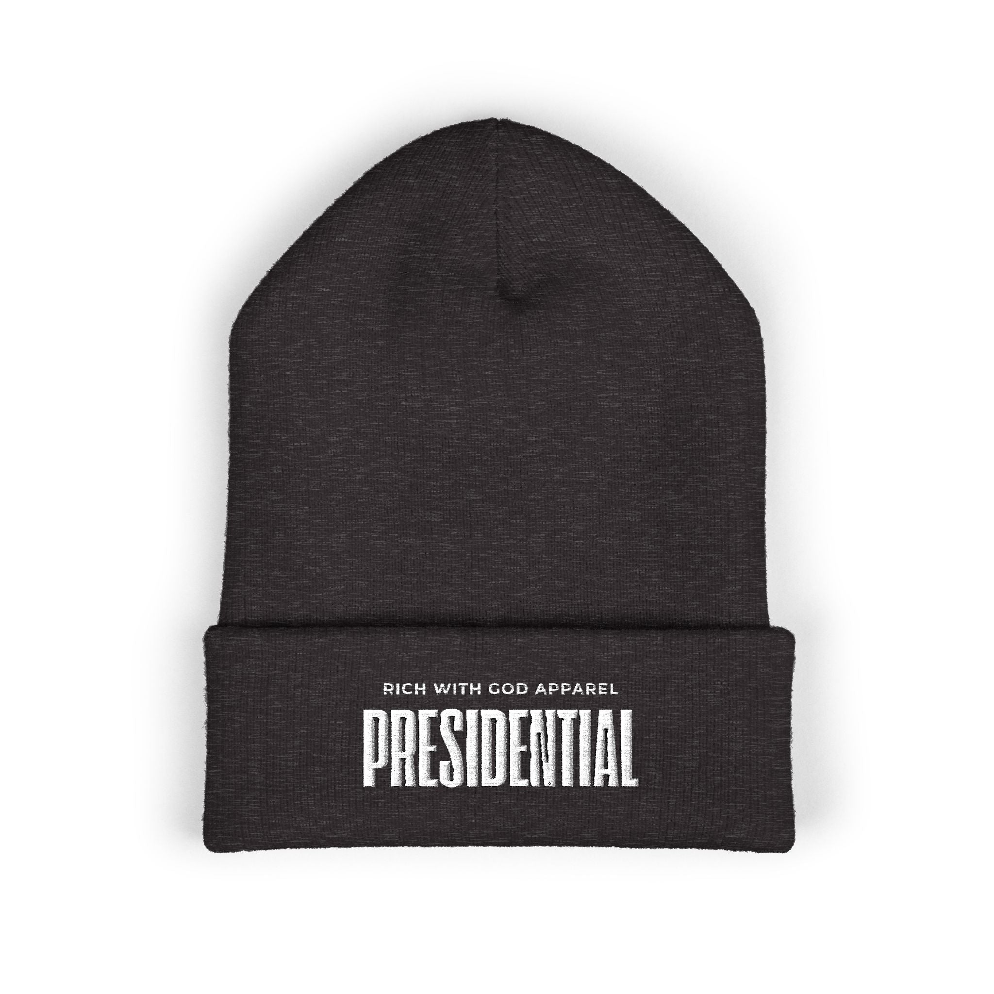 Presidential Embroidered Cuffed Beanie