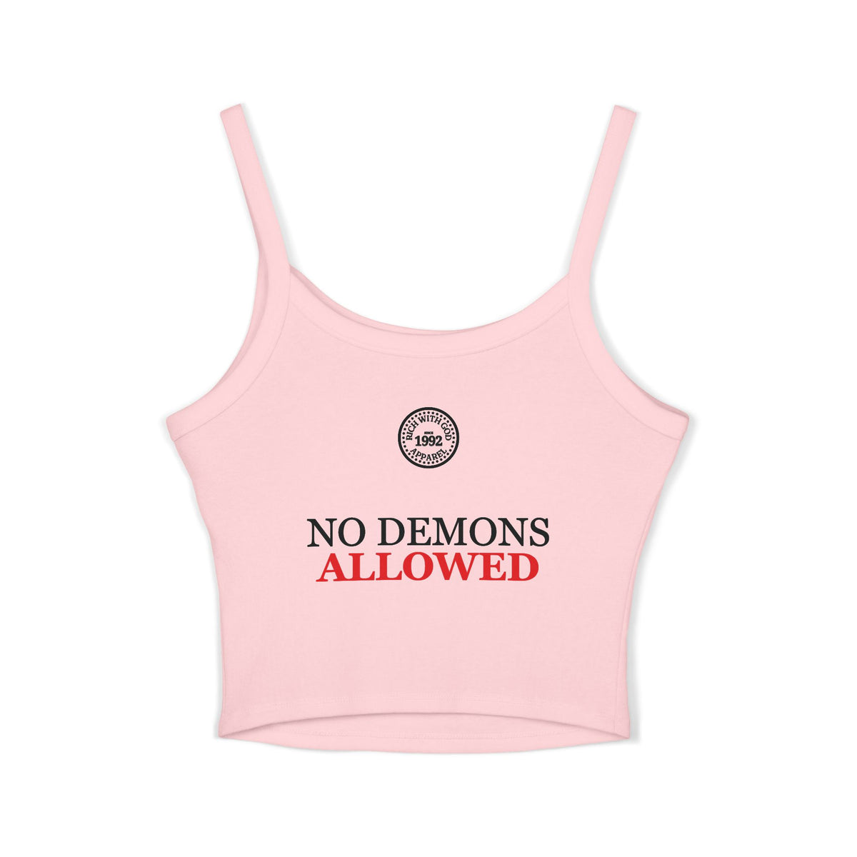 Demon Free Zone Women's Spaghetti Strap Tank Top