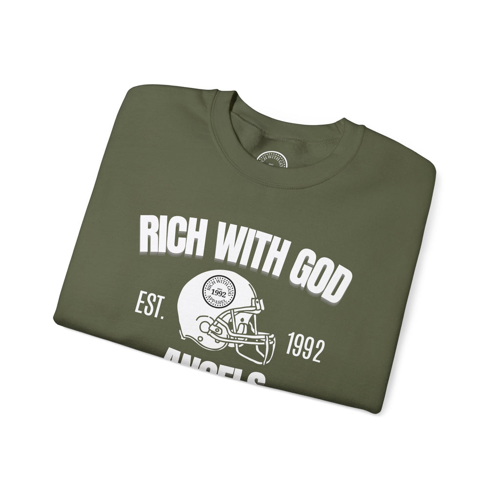 Rich With God Angels Crewneck Sweatshirt