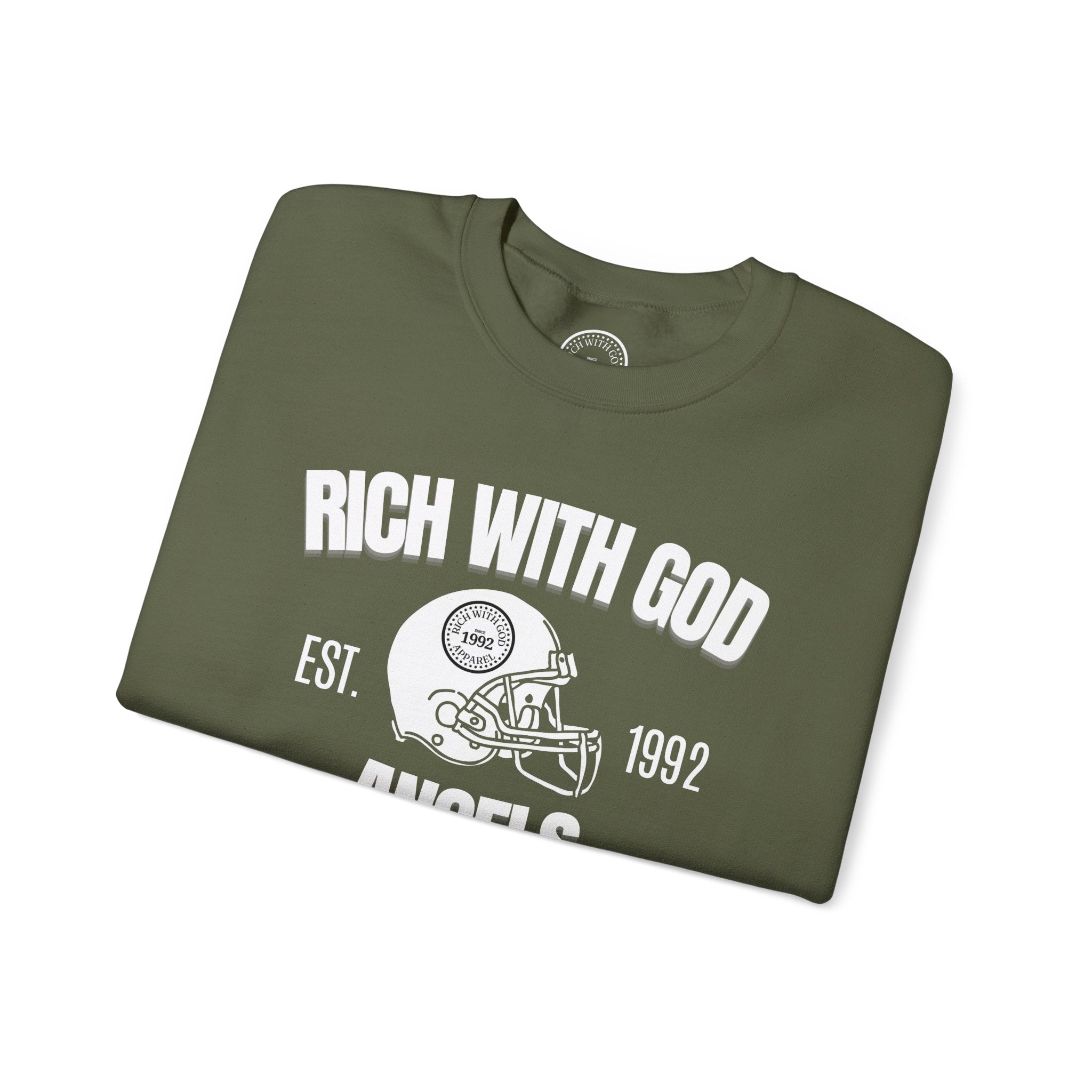 Rich With God Angels Crewneck Sweatshirt