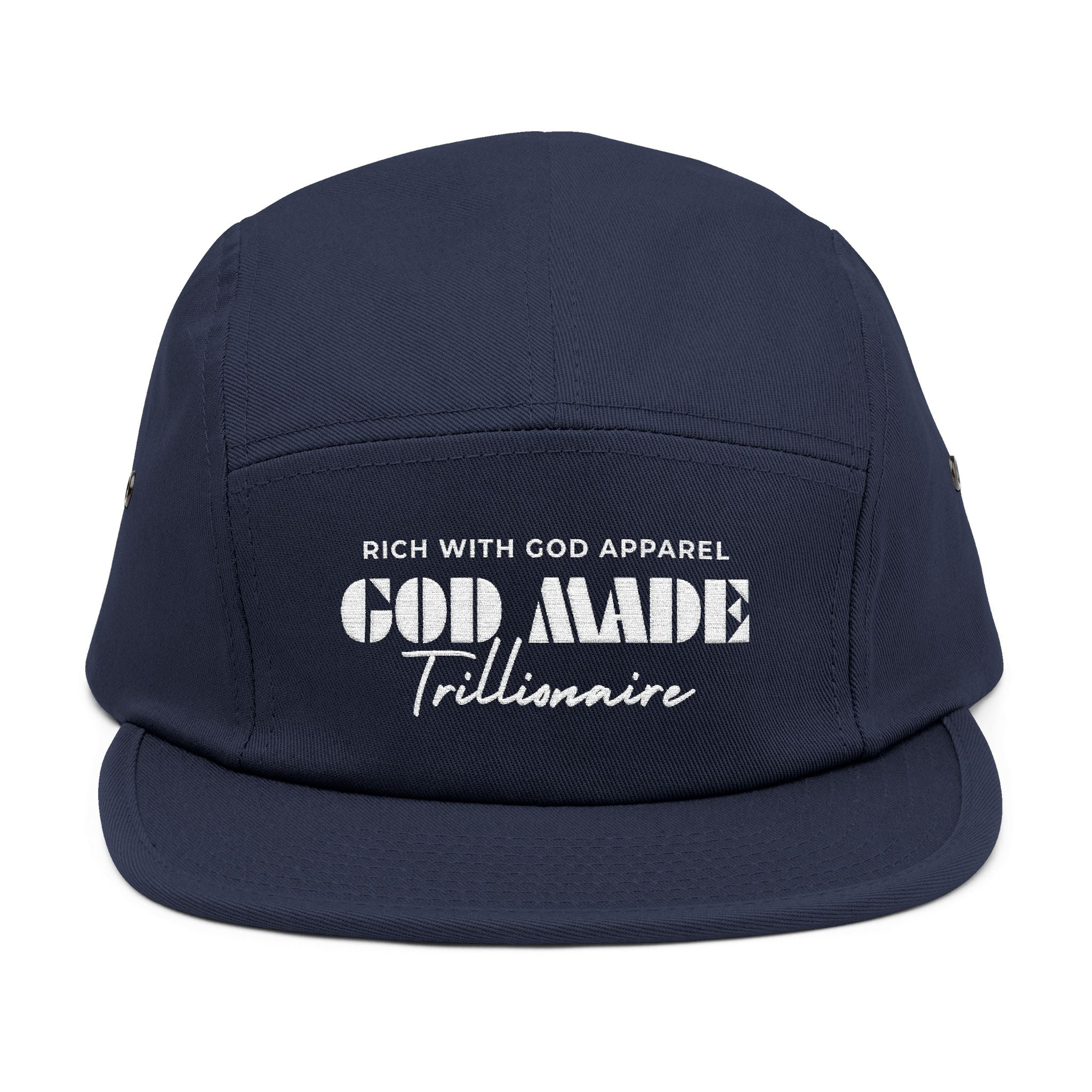 God Made Trillionaire 5 Panel Cap (Embroidery)