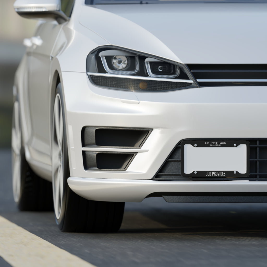 God Provides License Plate Frame