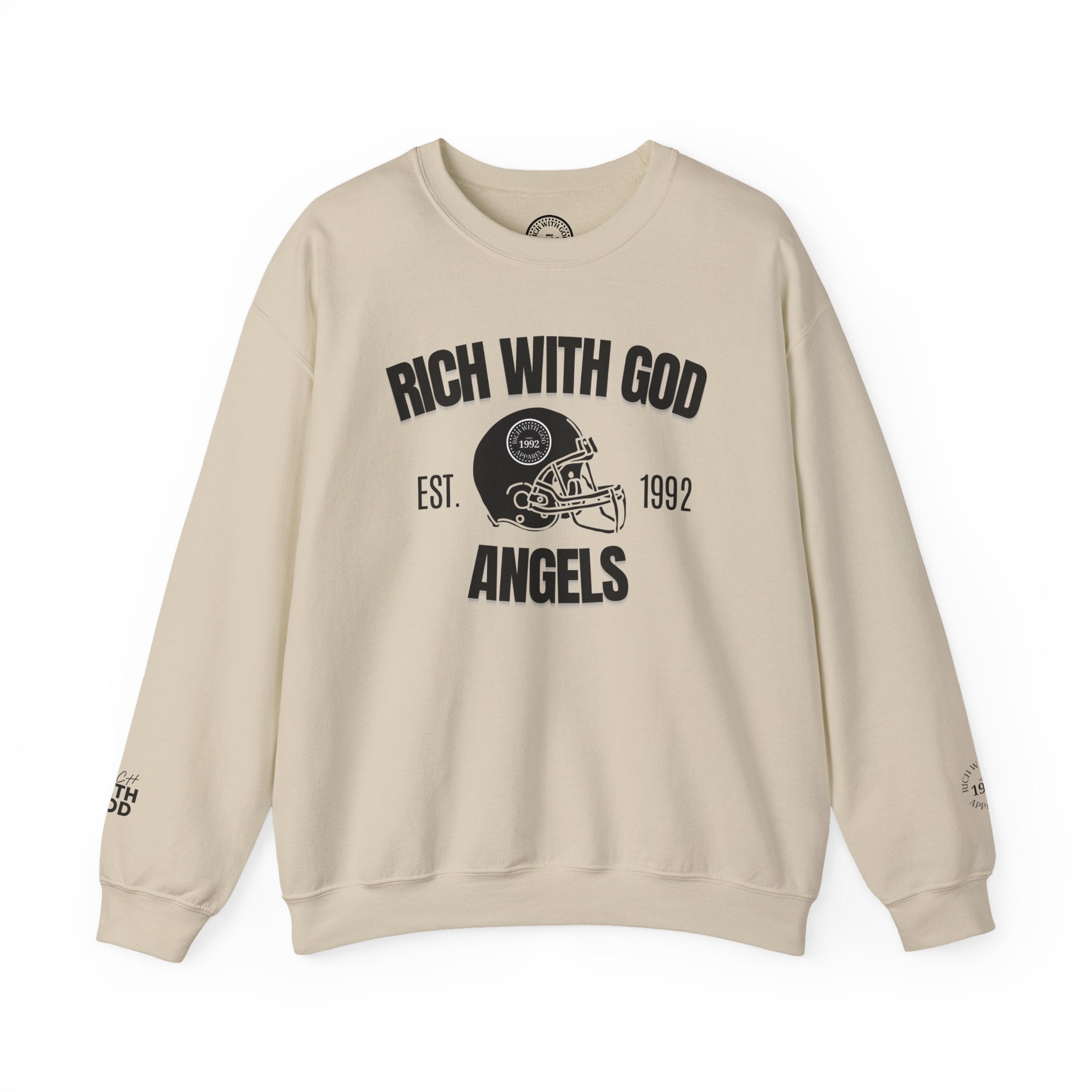 Rich With God Angels Crewneck Sweatshirt