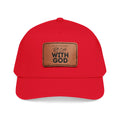 Rich With God Leather Patch Baseball Cap