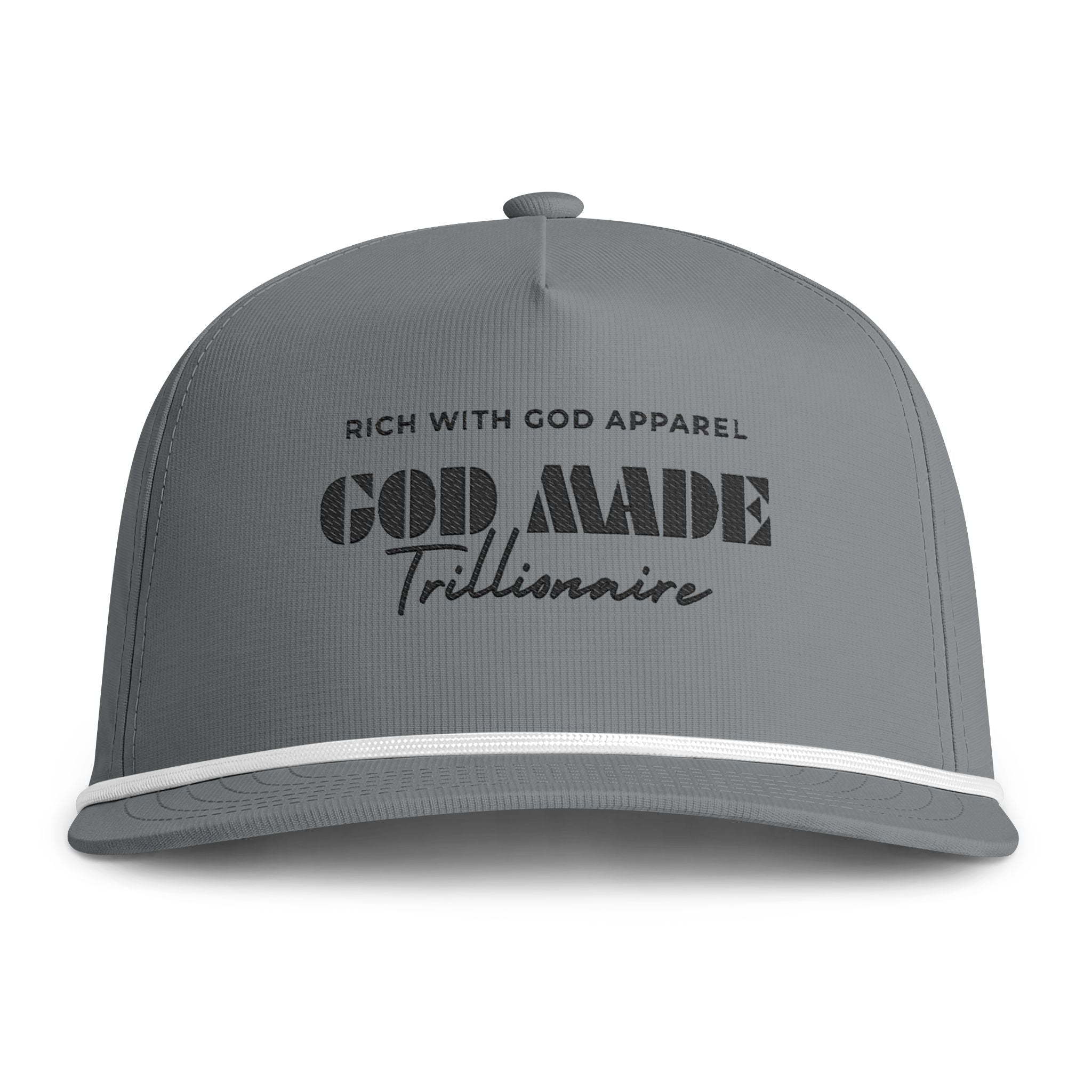 God Made Trillionaire Sunwashed Rope Cap