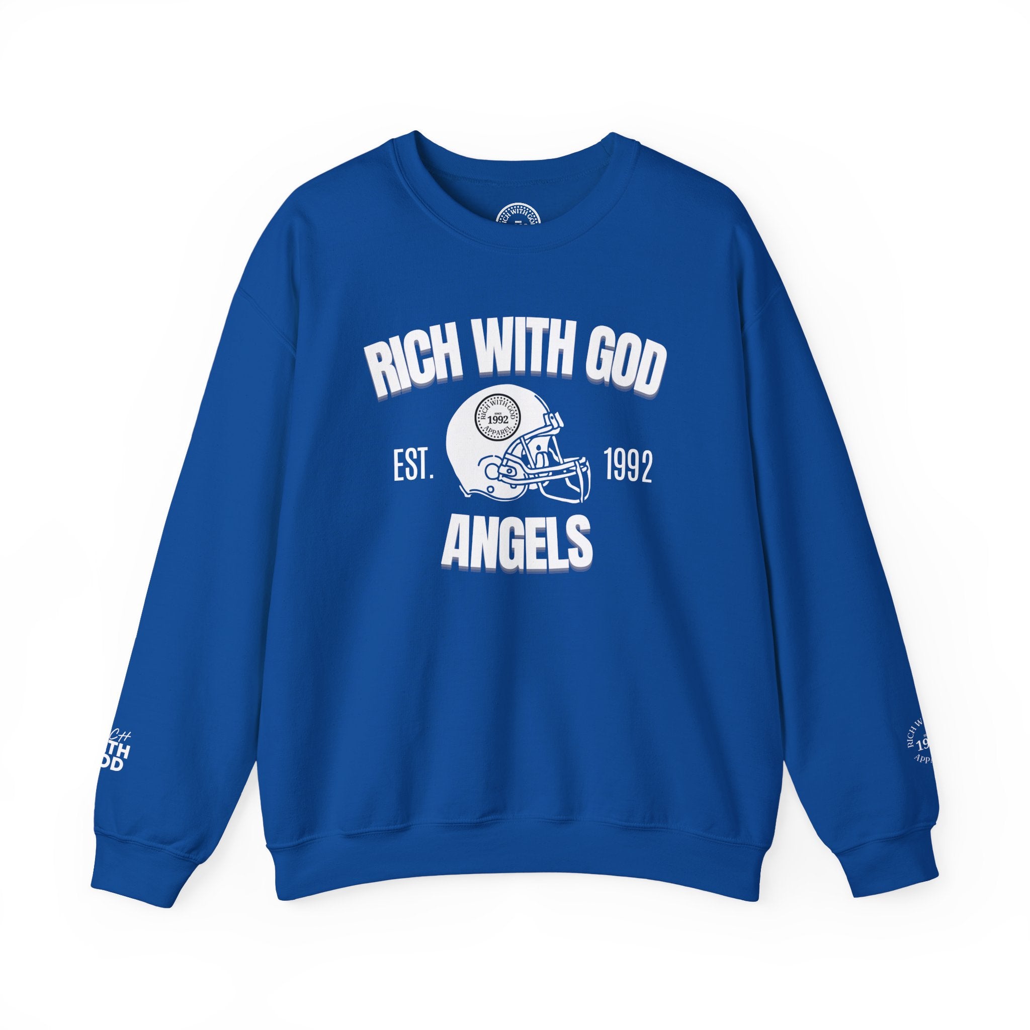 Rich With God Angels Crewneck Sweatshirt