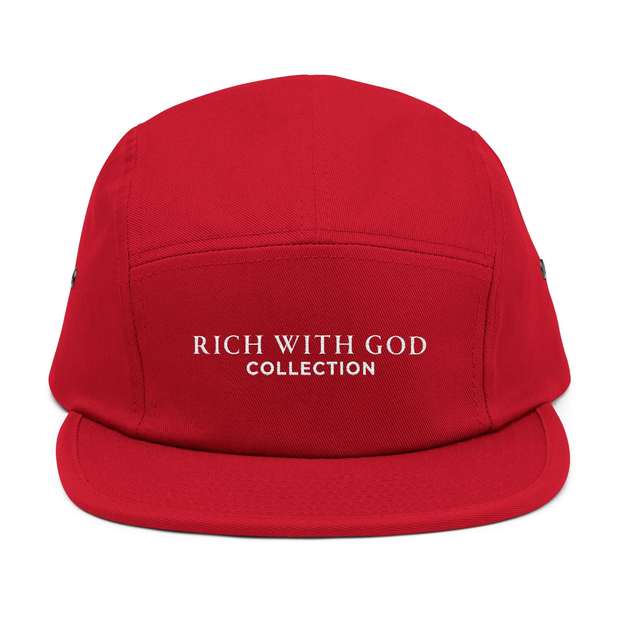 Rich With God Collection 5 Panel Cap (Embroidery)