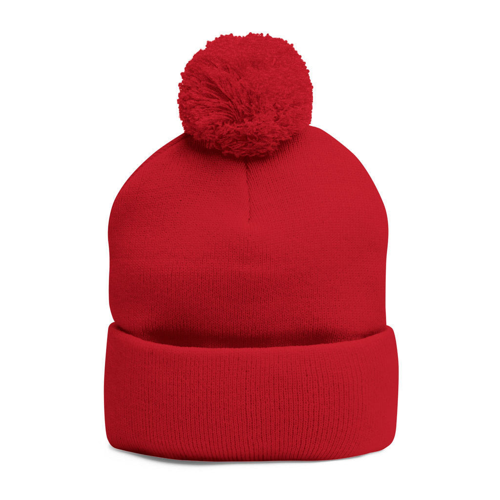 God's Soldier Embroidered Pom-Pom Beanie