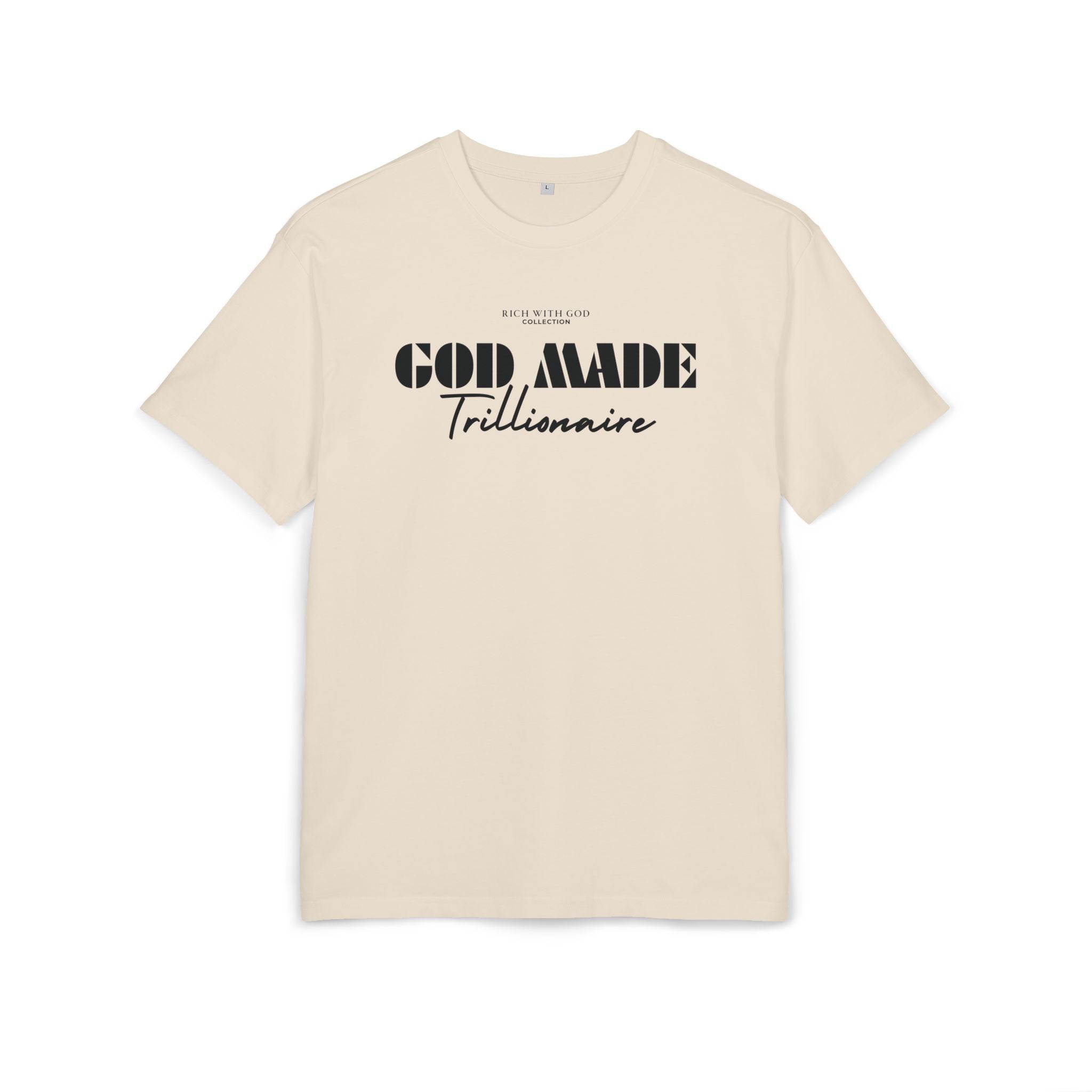 God Made Trillionaire Oversized Graphic Tee