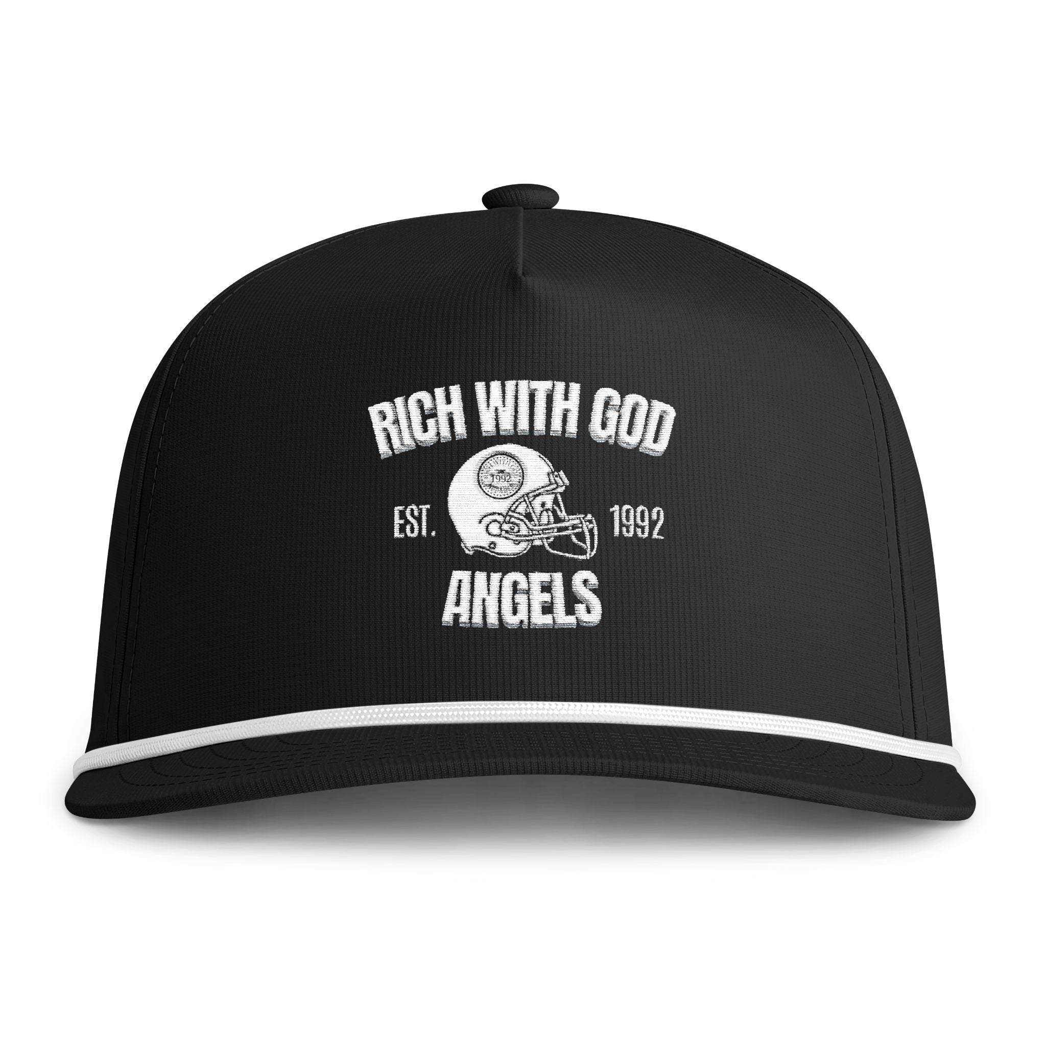 Rich With God Angels Sunwashed Rope Cap