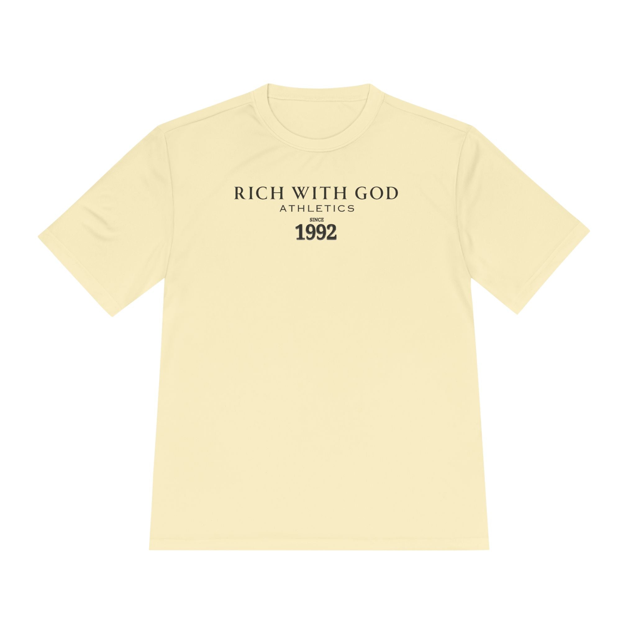 Rich With God Athletics Unisex Moisture Wicking Tee