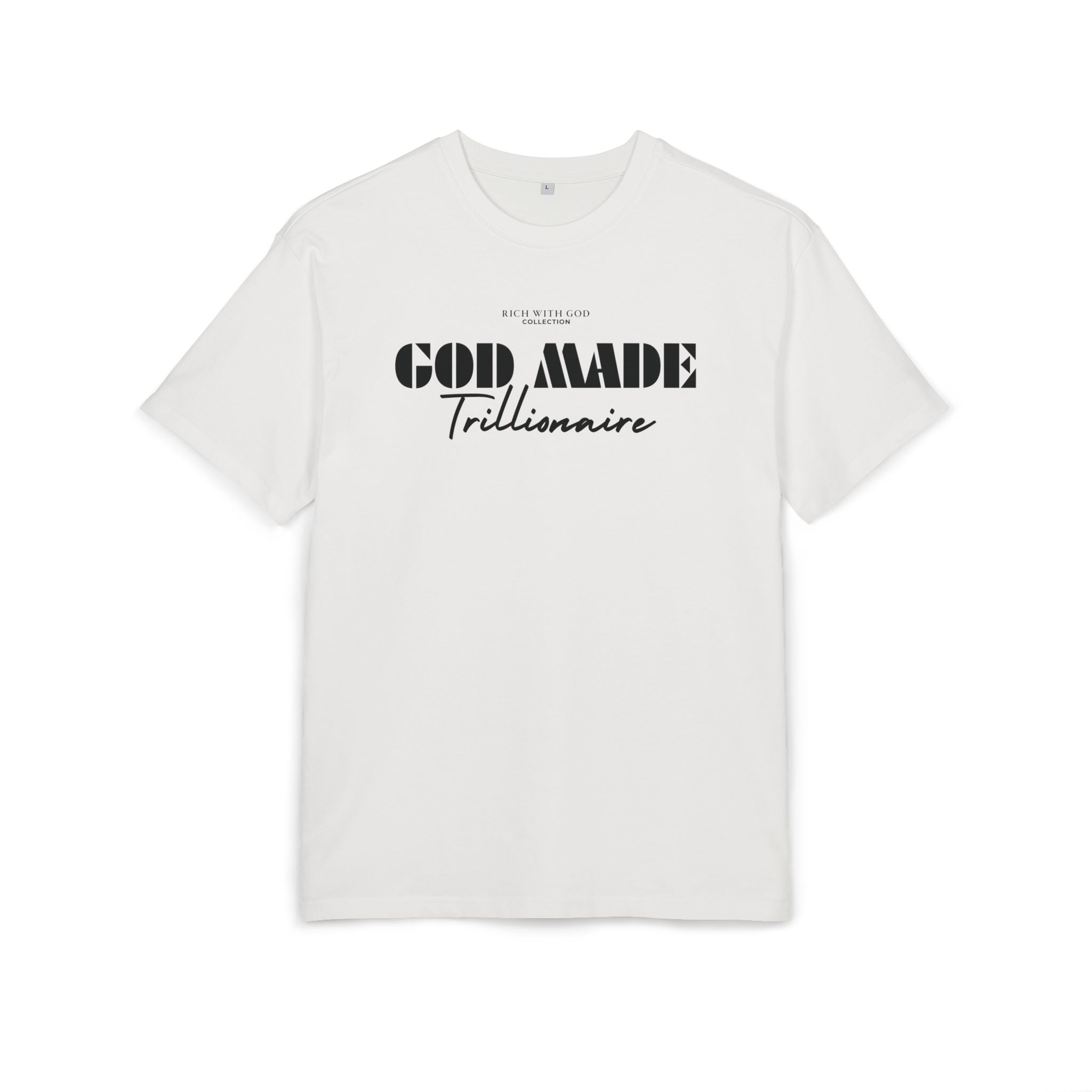 God Made Trillionaire Oversized Graphic Tee