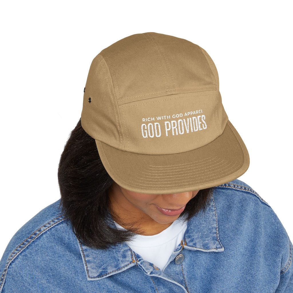 God Provides 5 Panel Cap (Embroidery)