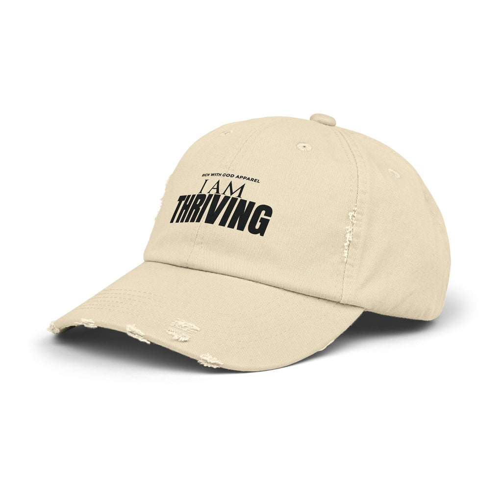 I Am Thriving Unisex Distressed Cap