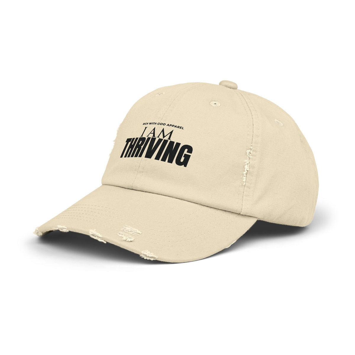 I Am Thriving Unisex Distressed Cap