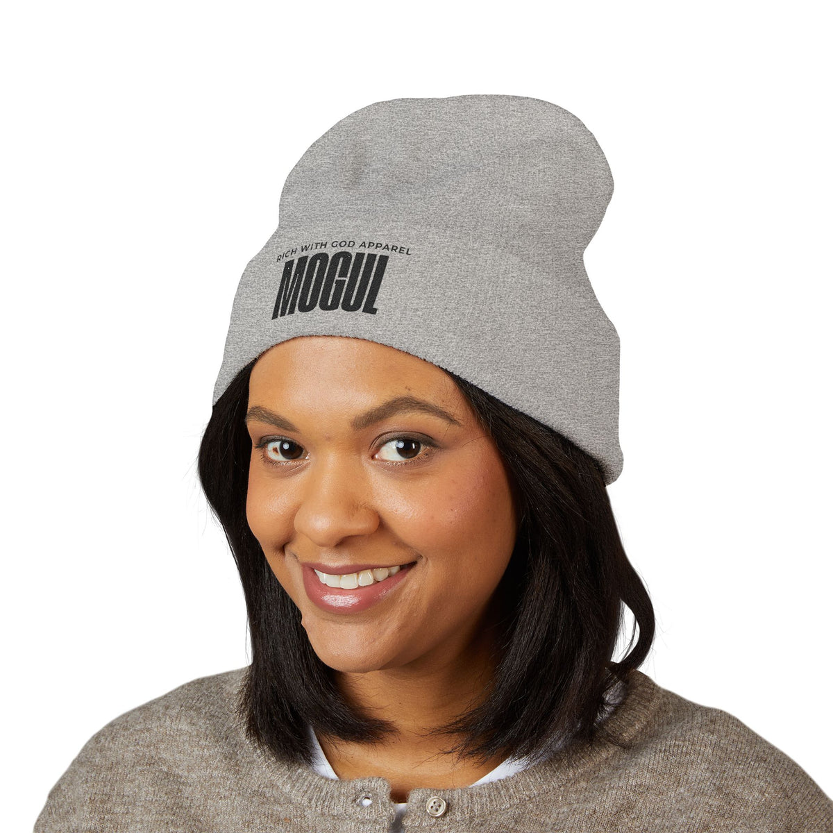 Mogul Embroidered Cuffed Beanie