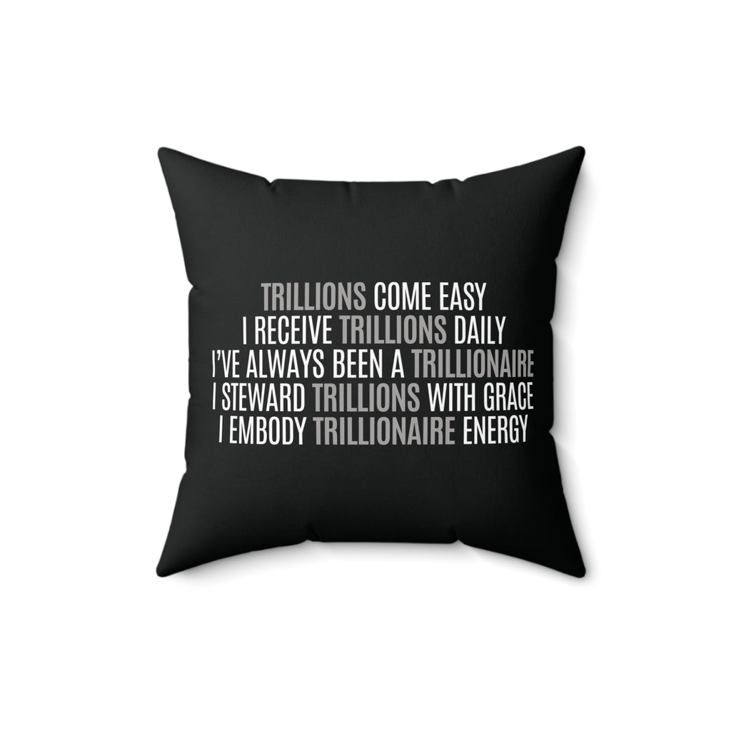 God Made Trillionaire Spun Polyester Square Pillow