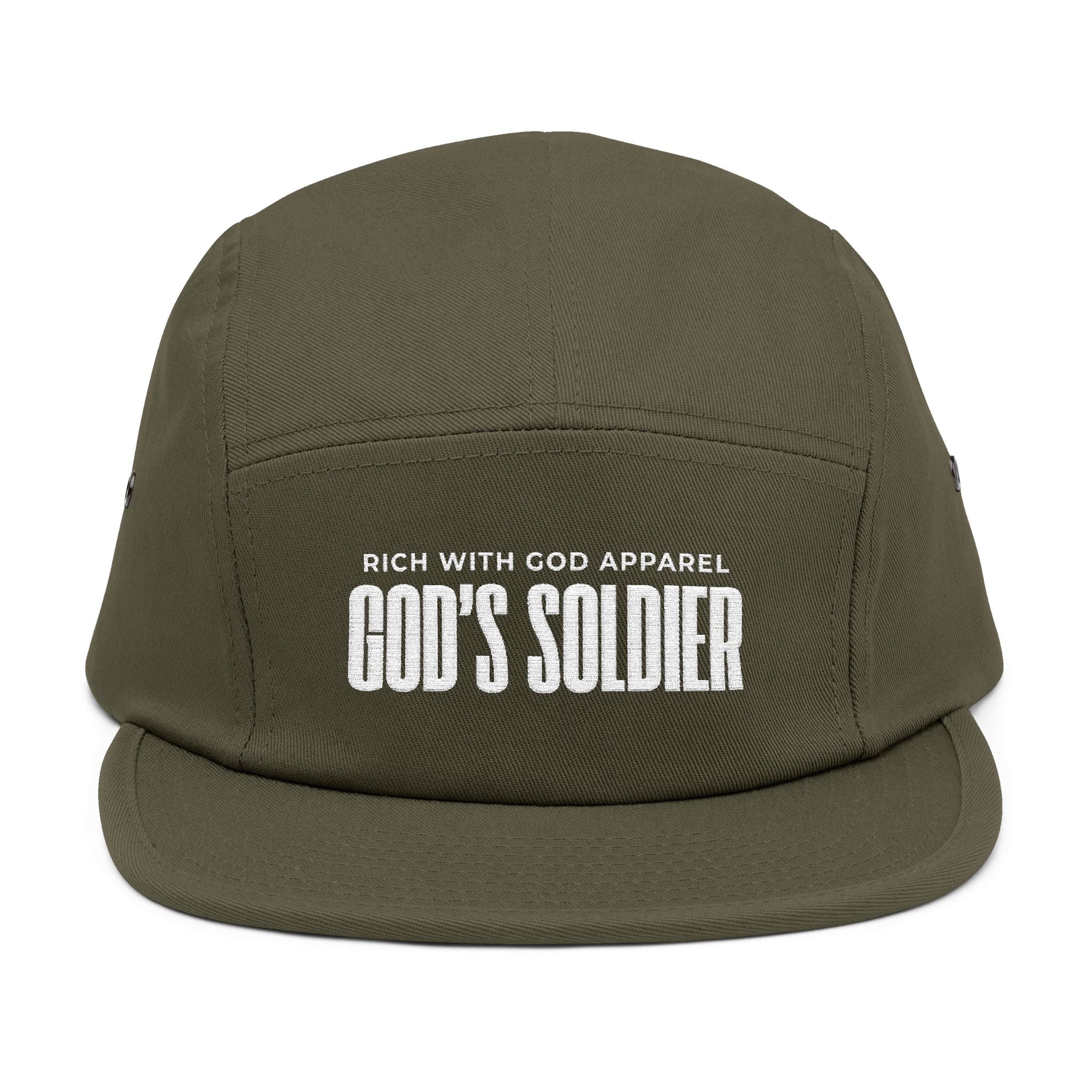 God's Soldier 5 Panel Cap (Embroidery)
