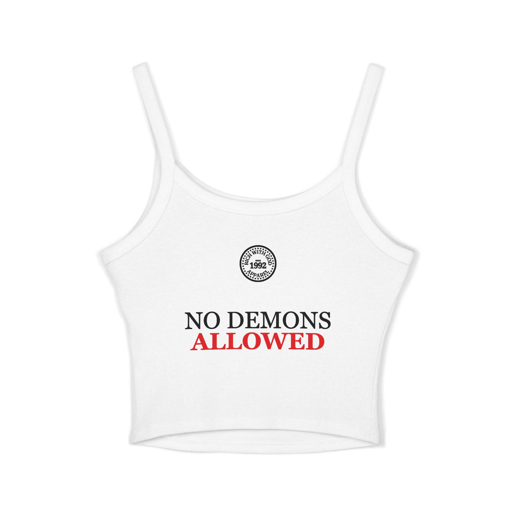 Demon Free Zone Women's Spaghetti Strap Tank Top