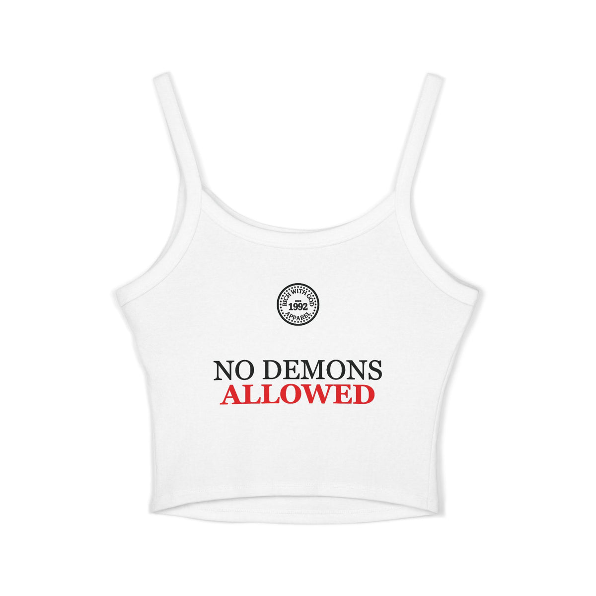 Demon Free Zone Women's Spaghetti Strap Tank Top