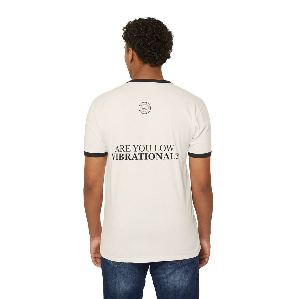 Gossip is a Low Vibrational Activity Unisex Cotton Ringer T-Shirt