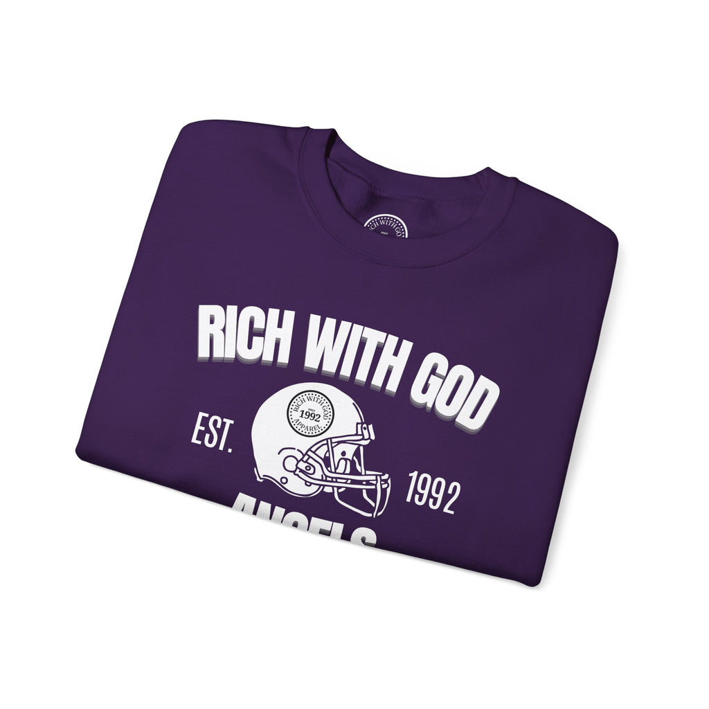 Rich With God Angels Crewneck Sweatshirt