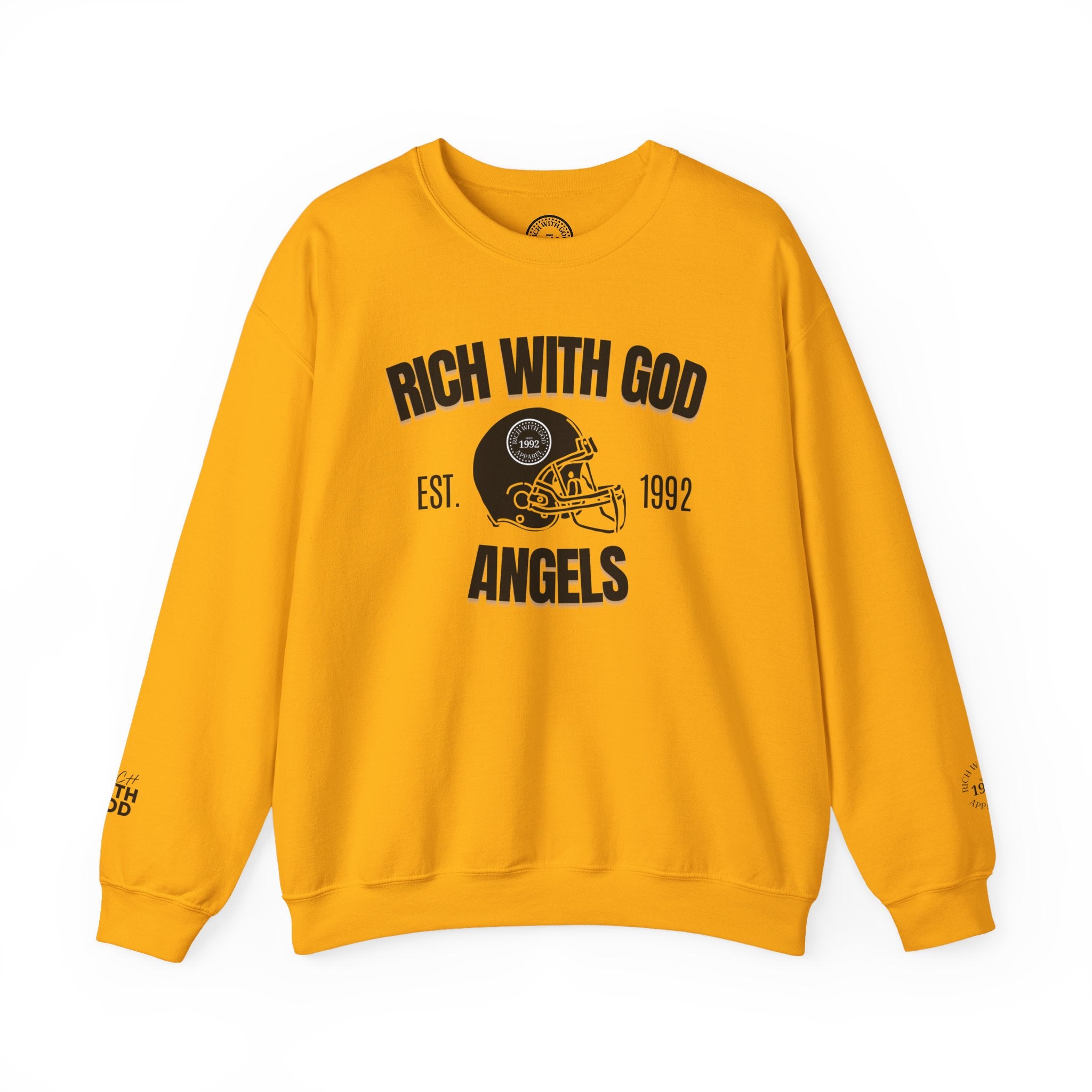 Rich With God Angels Crewneck Sweatshirt