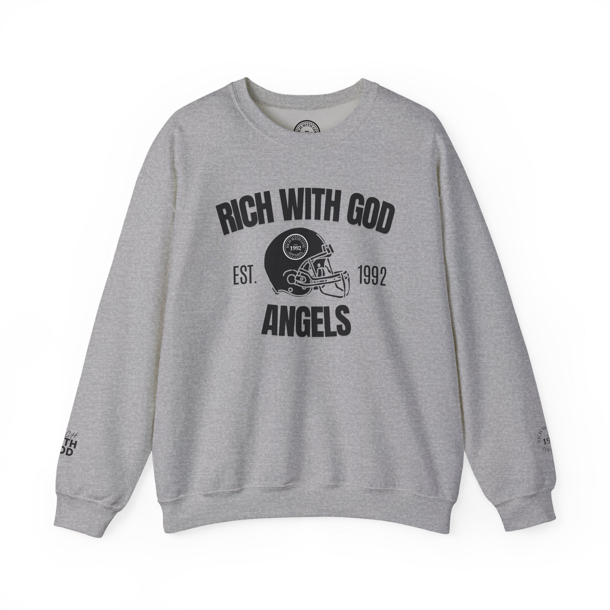 Rich With God Angels Crewneck Sweatshirt