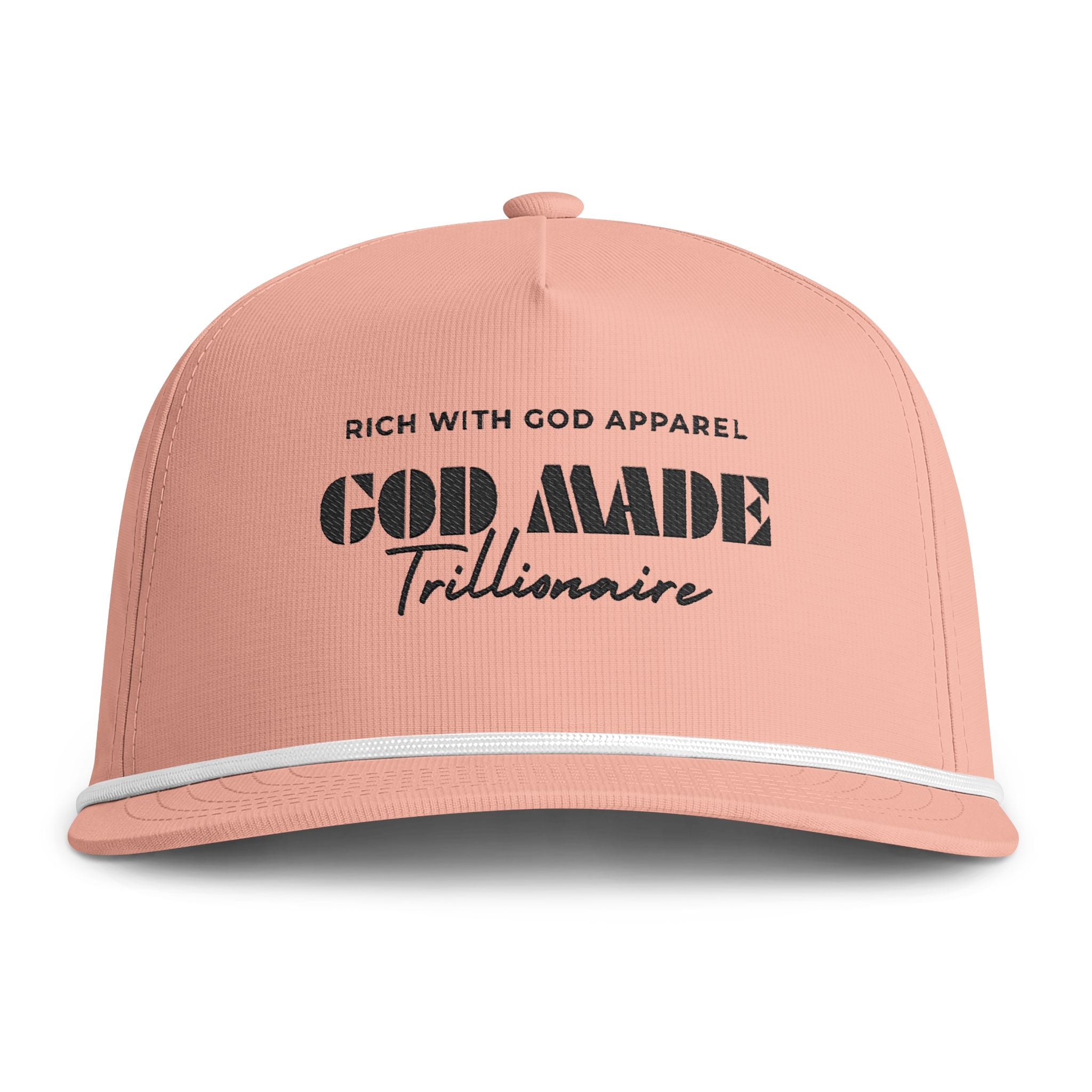 God Made Trillionaire Sunwashed Rope Cap