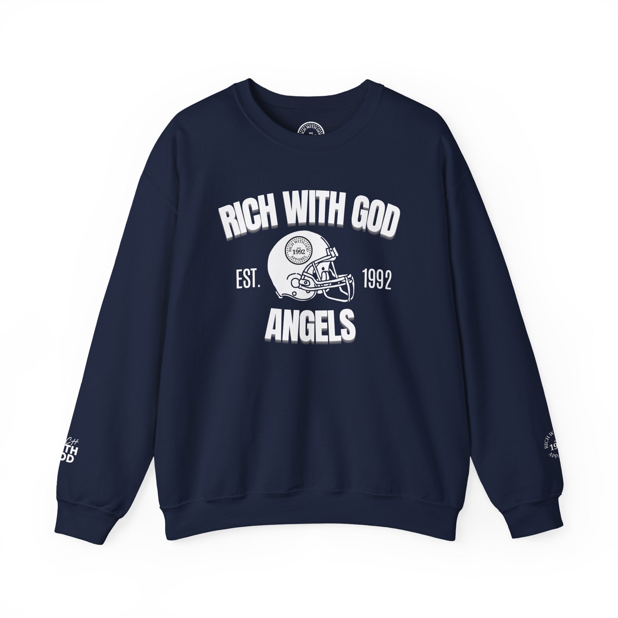 Rich With God Angels Crewneck Sweatshirt