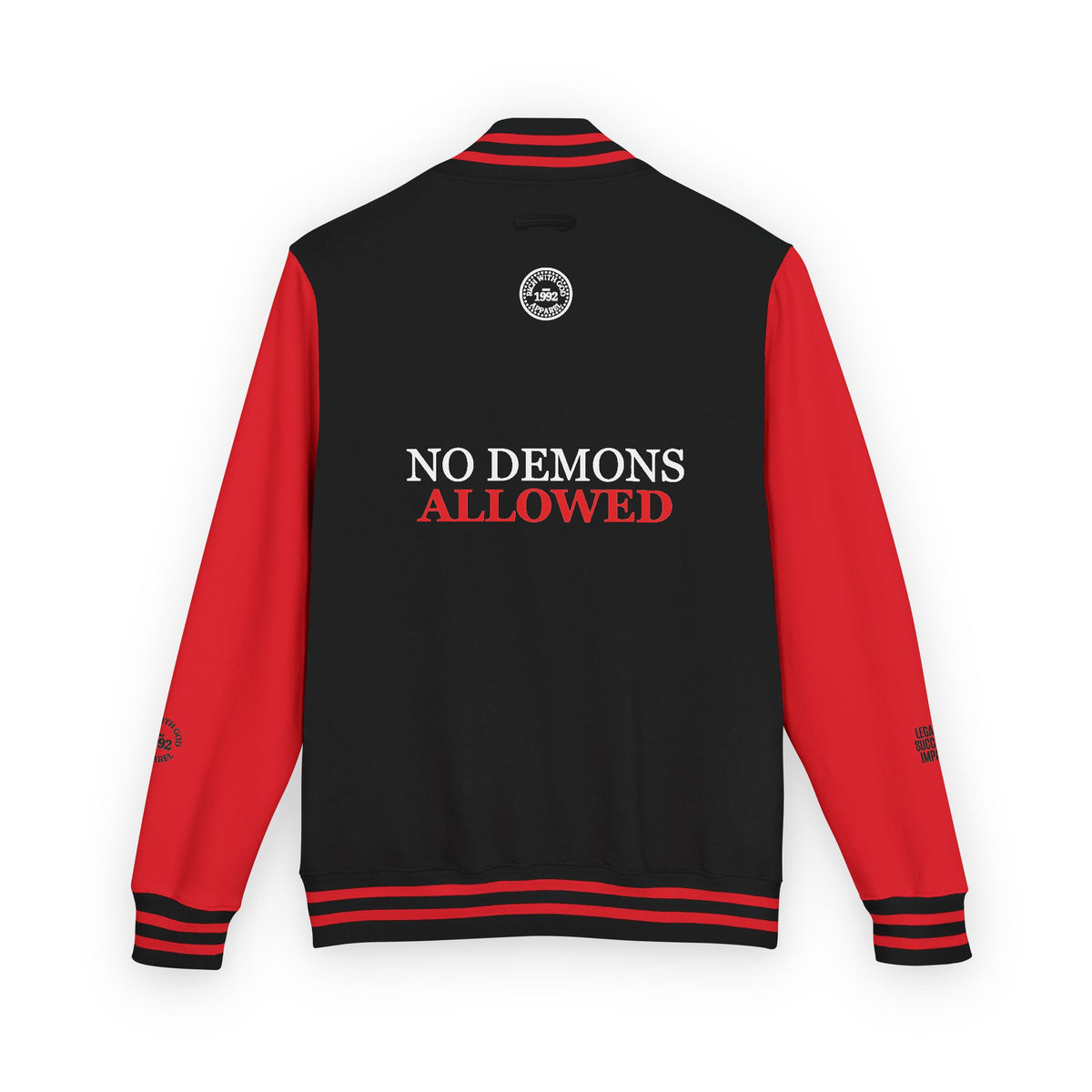 Demon Free Zone Varsity Letterman Jacket