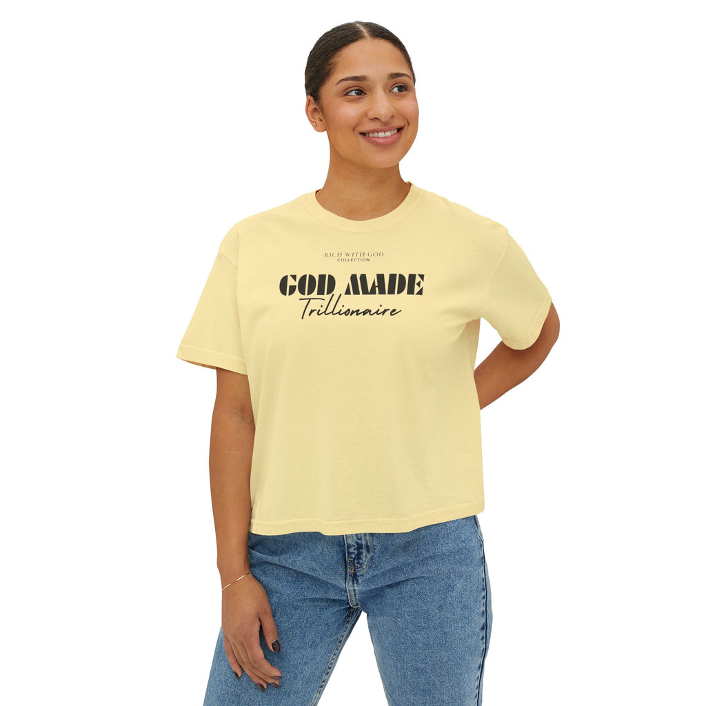 God Made Trillionaire Women's Boxy Tee