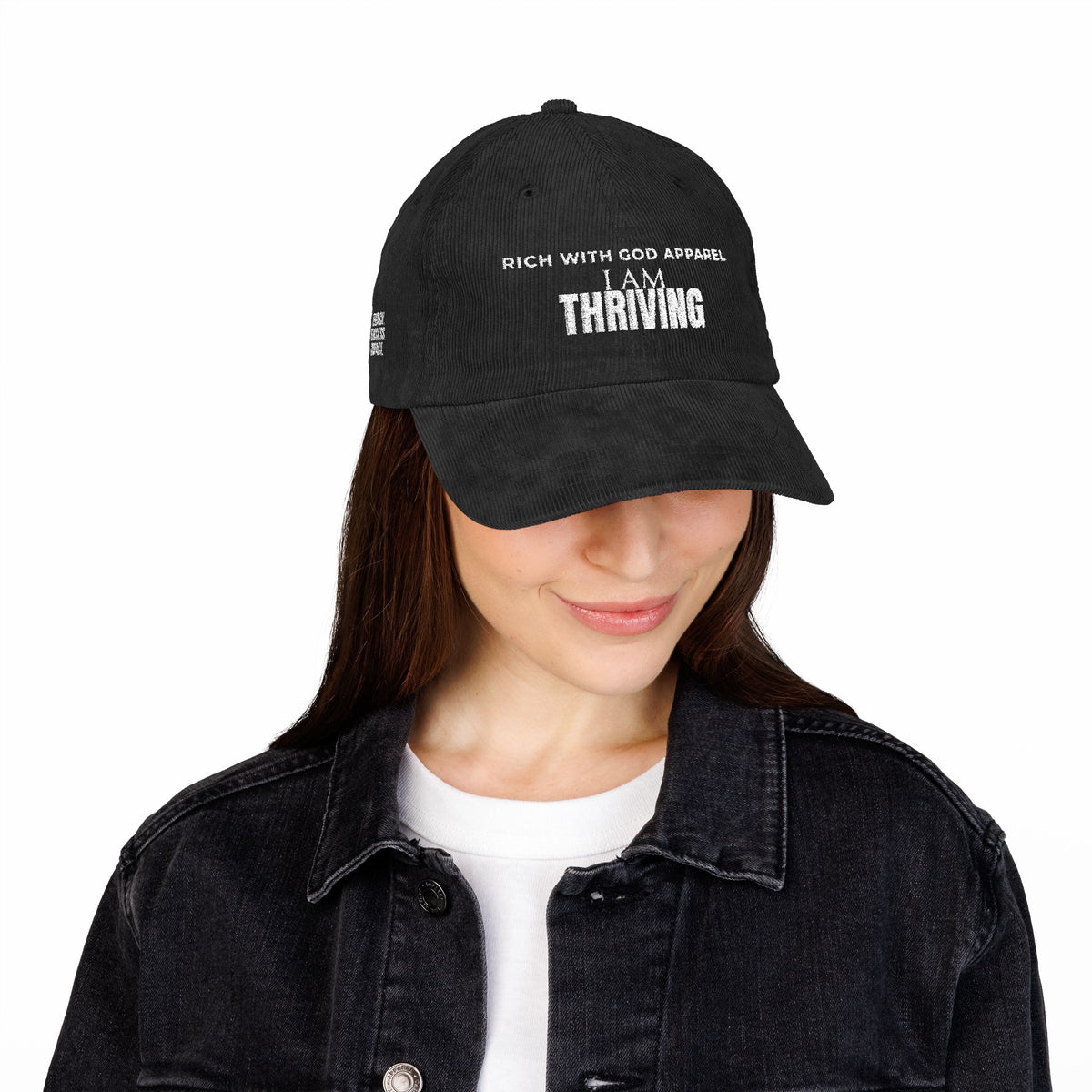 I Am Thriving Vintage Corduroy Cap (Embroidery)
