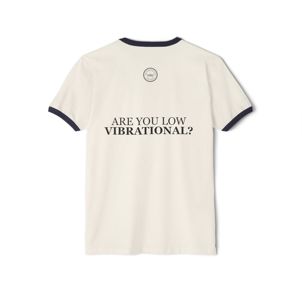 Gossip is a Low Vibrational Activity Unisex Cotton Ringer T-Shirt