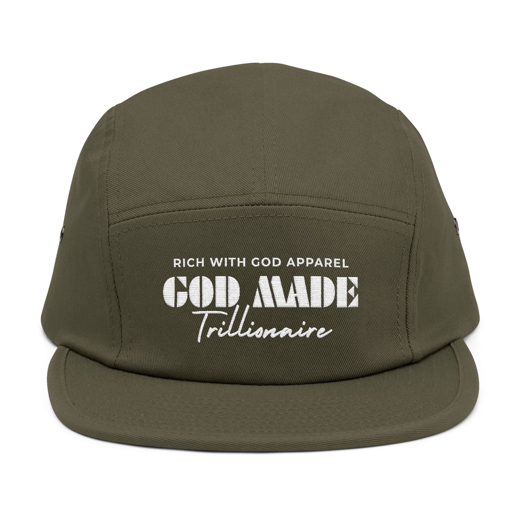 God Made Trillionaire 5 Panel Cap (Embroidery)