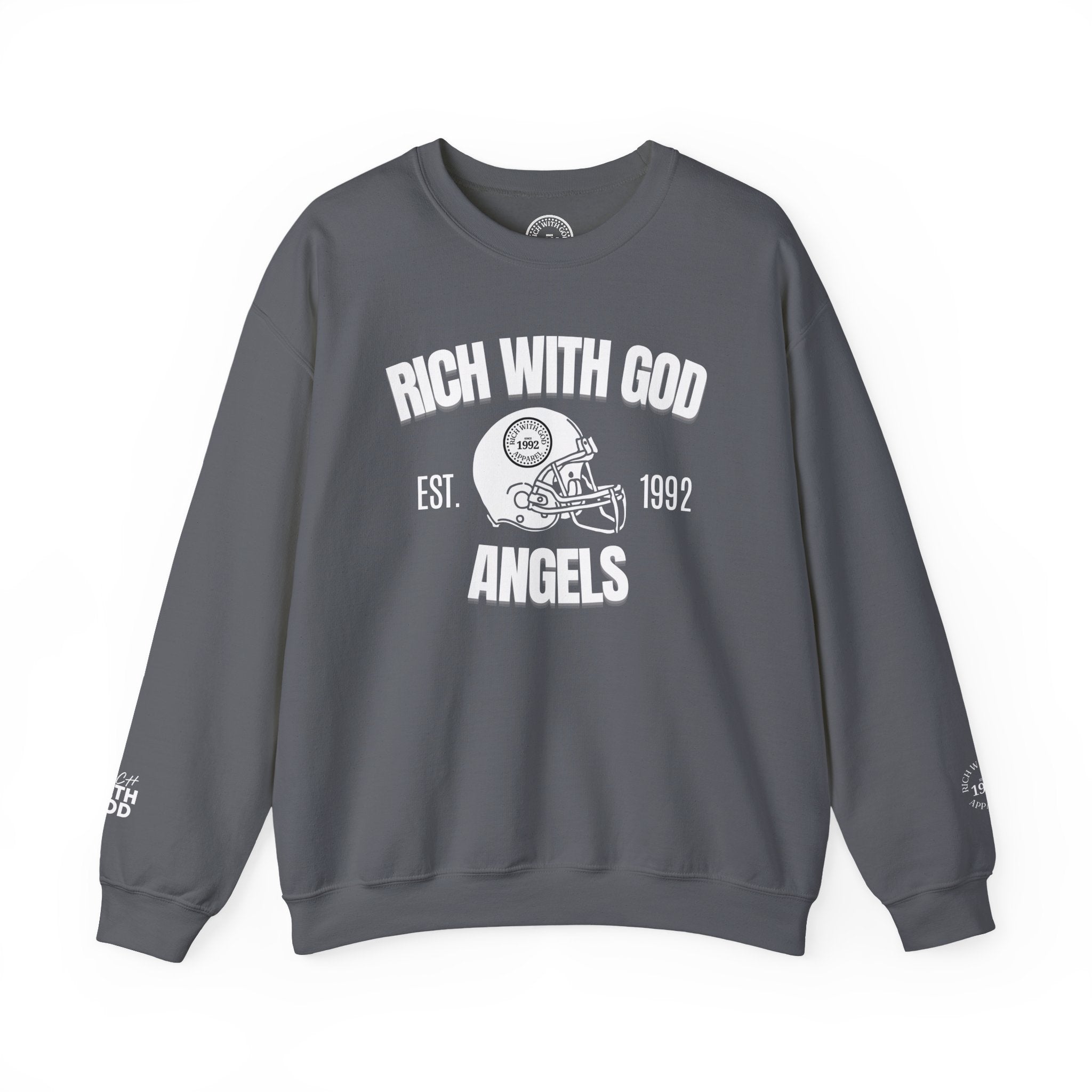 Rich With God Angels Crewneck Sweatshirt