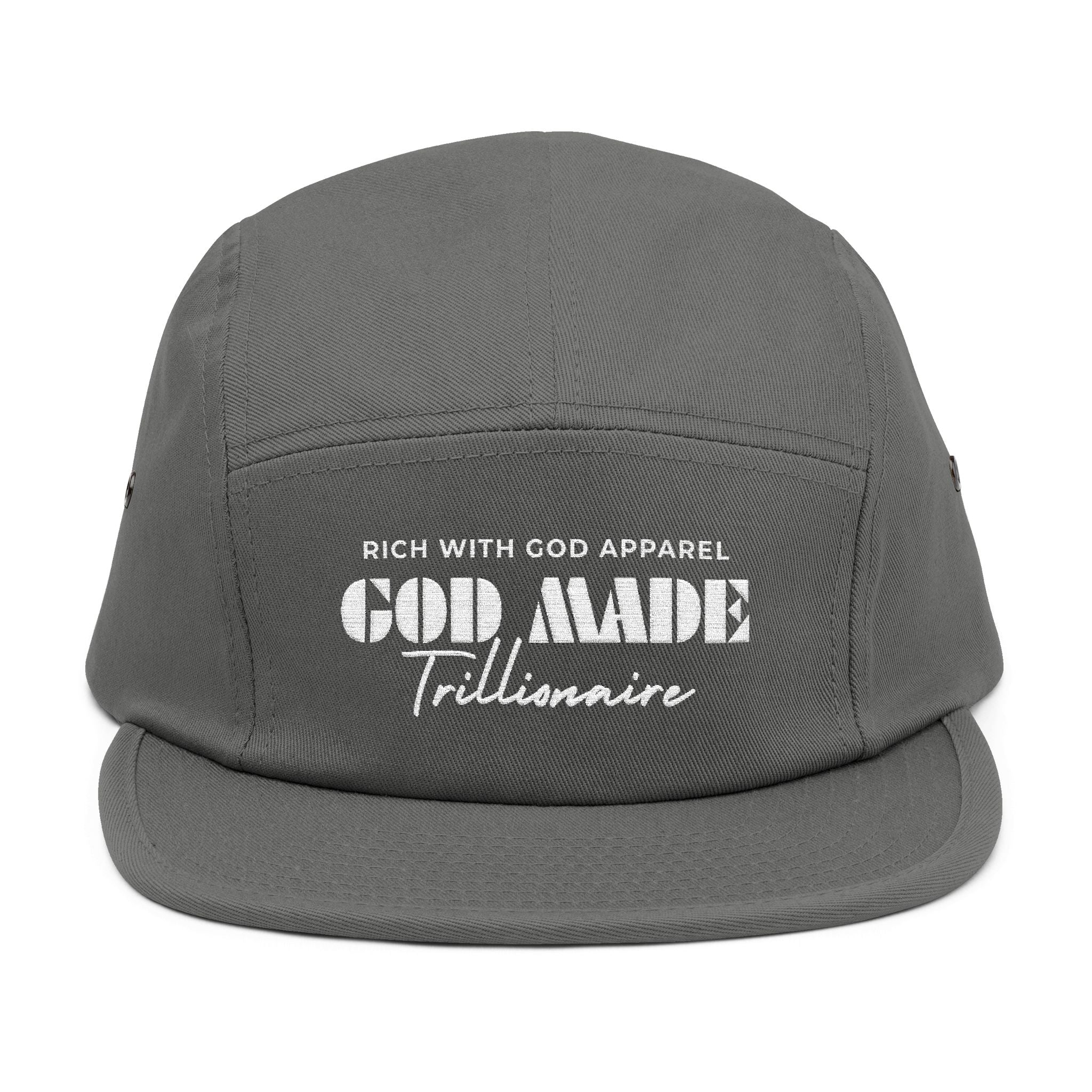 God Made Trillionaire 5 Panel Cap (Embroidery)