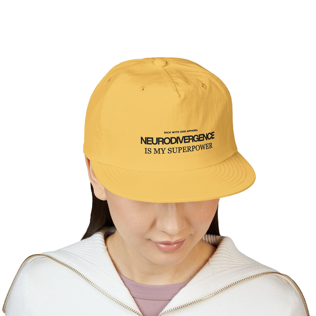 Neurodivergence is My Superpower Surf Cap Snapback