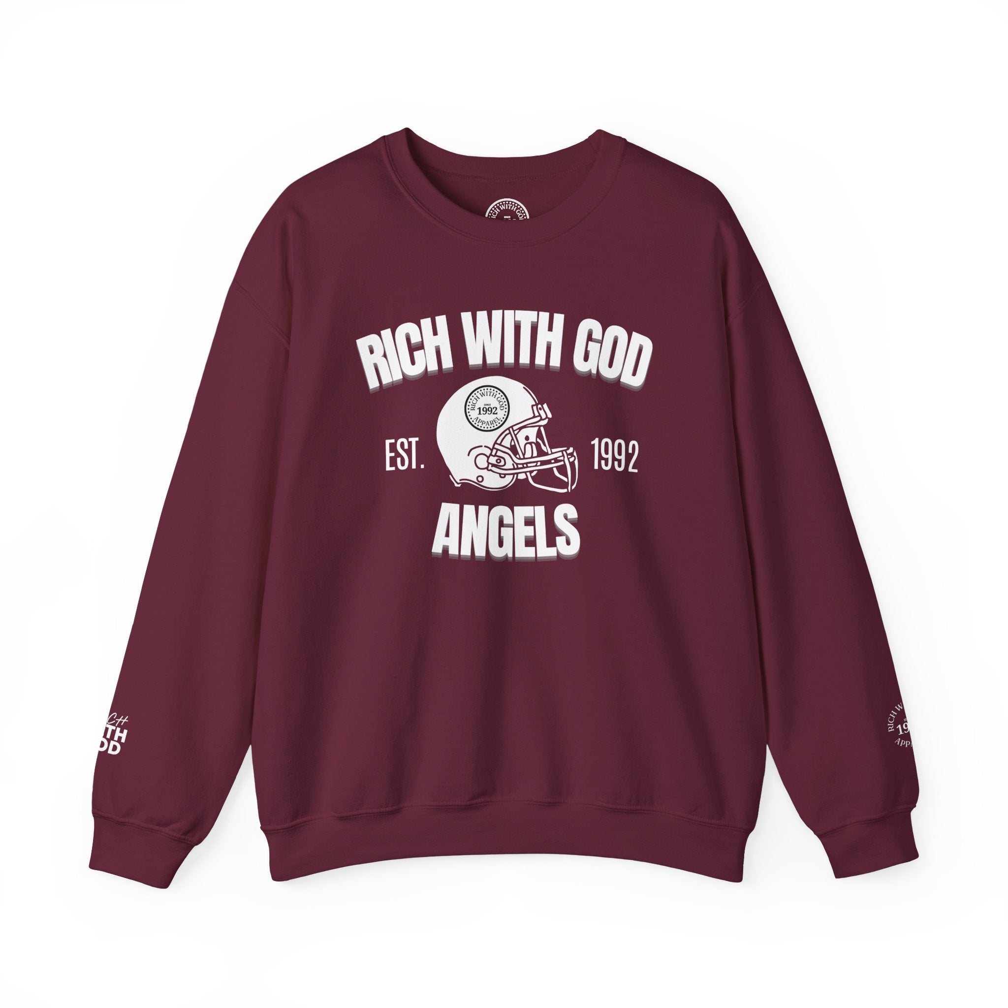 Rich With God Angels Crewneck Sweatshirt