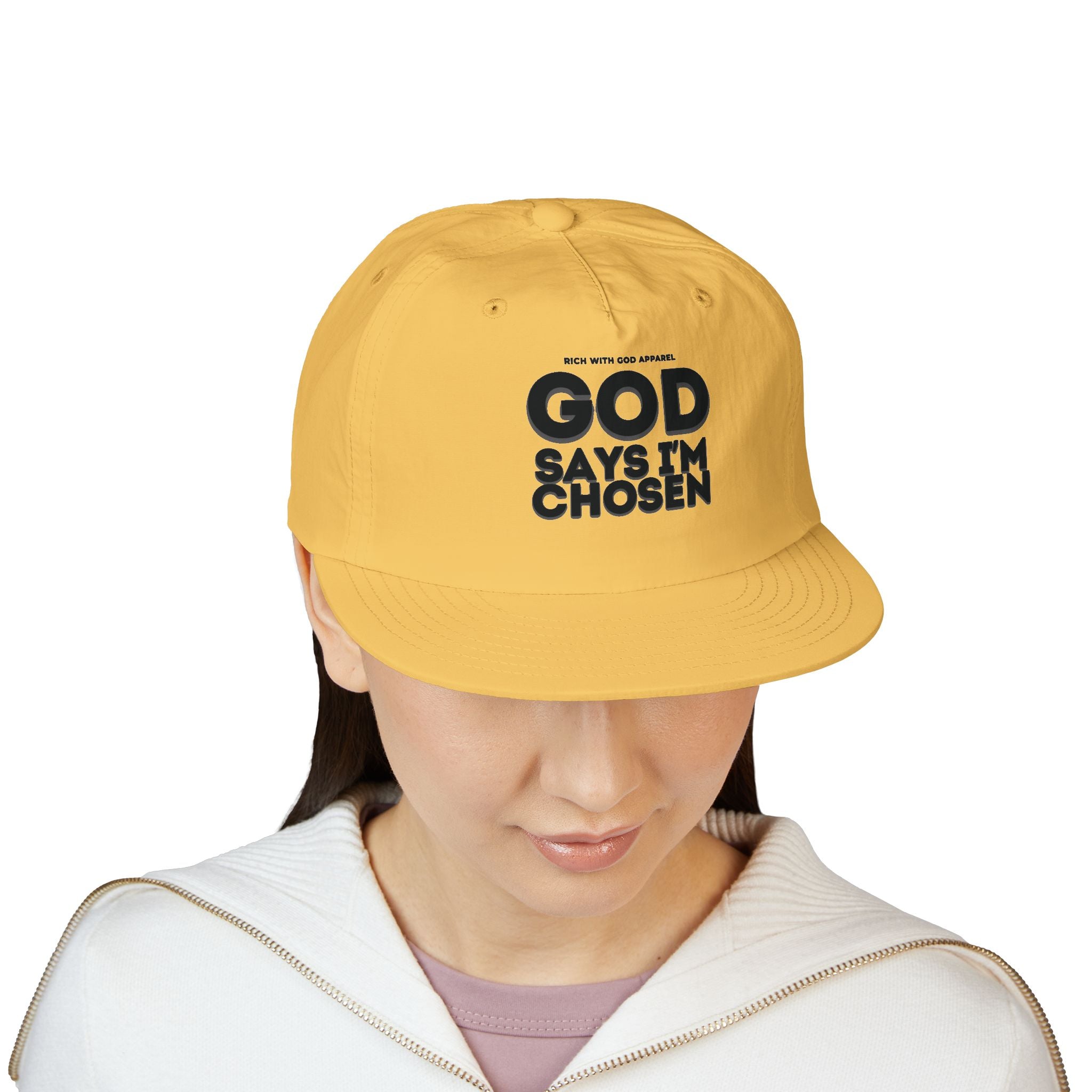 God Says I'm Chosen Surf Cap Snapback
