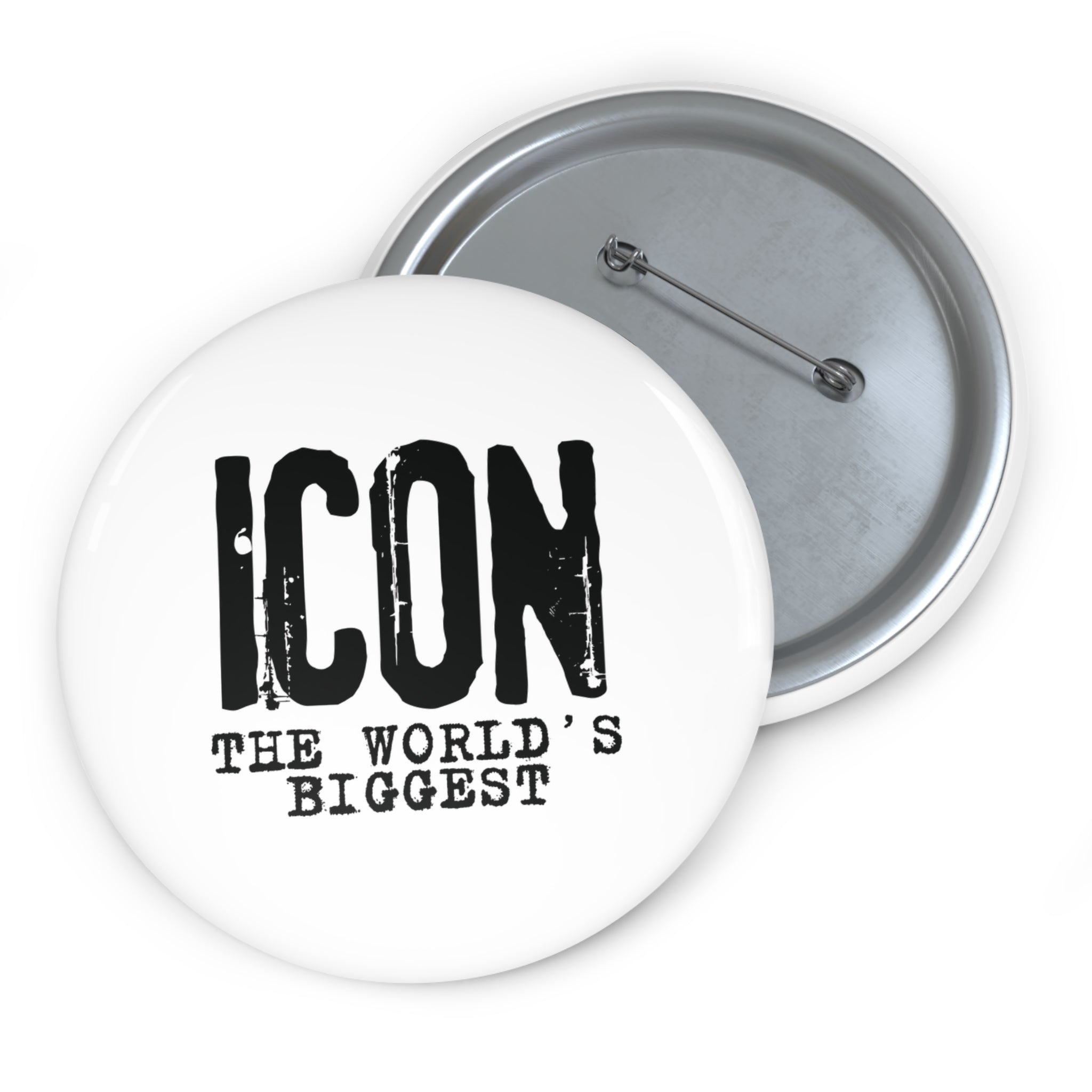 "Icon – The World’s Biggest" Pin Button