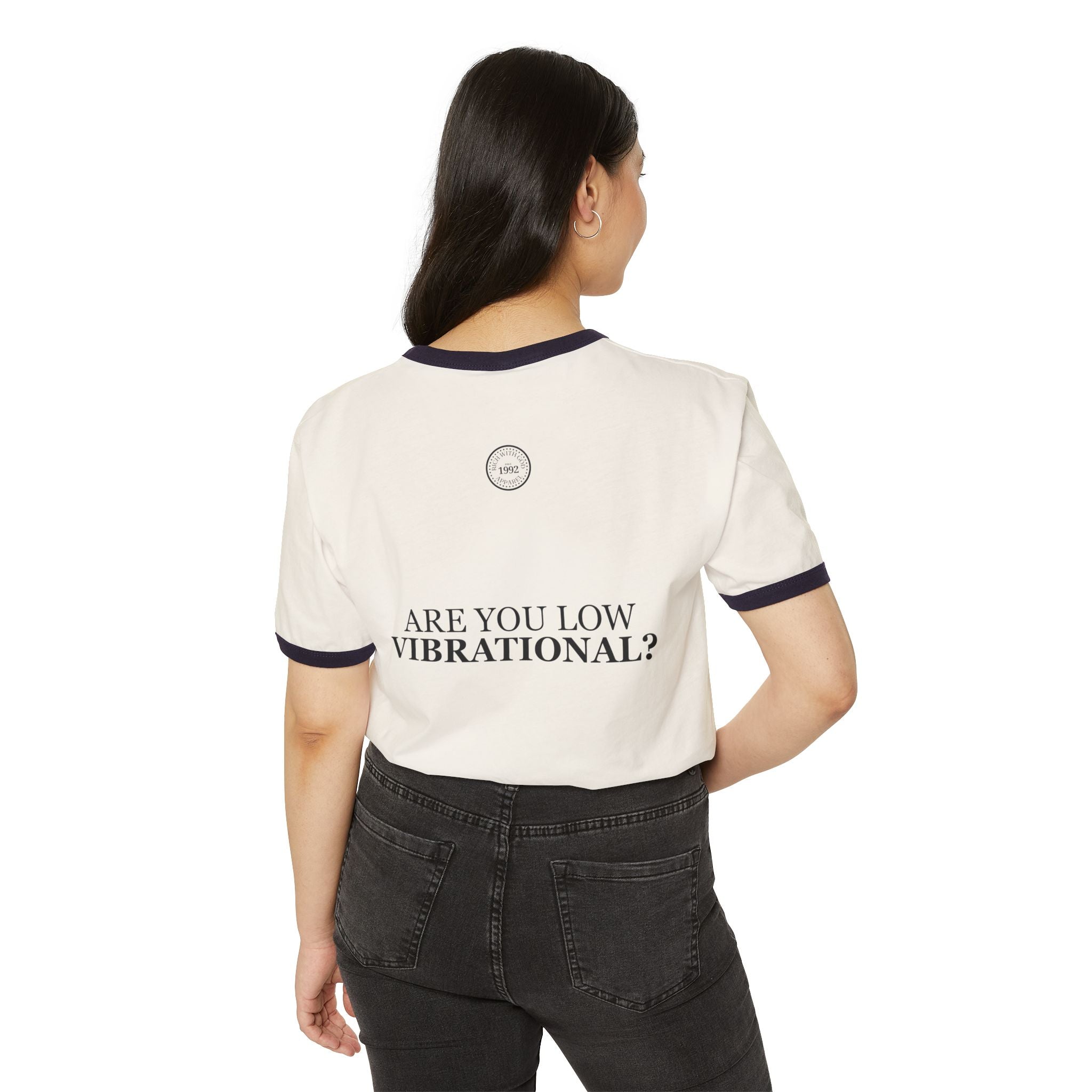Gossip is a Low Vibrational Activity Unisex Cotton Ringer T-Shirt