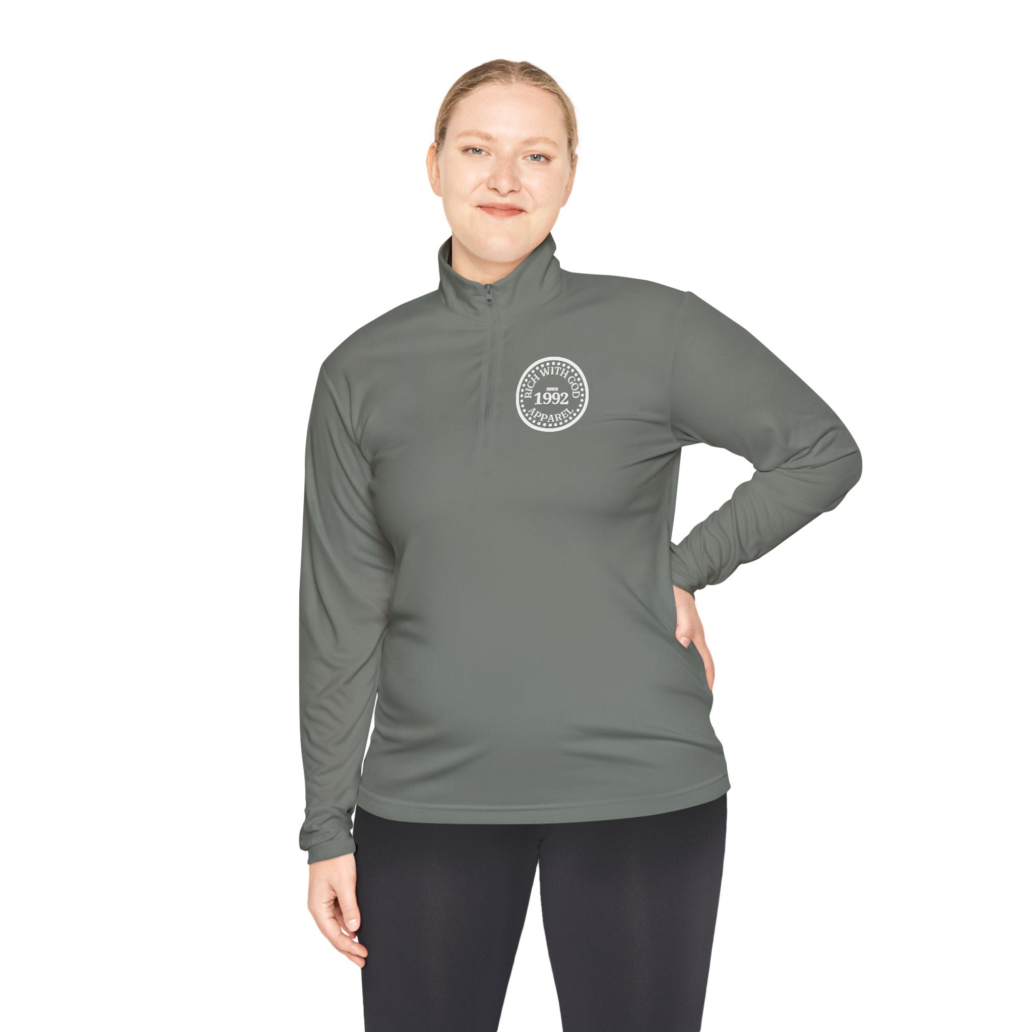 Rich With God Unisex Quarter-Zip Pullover