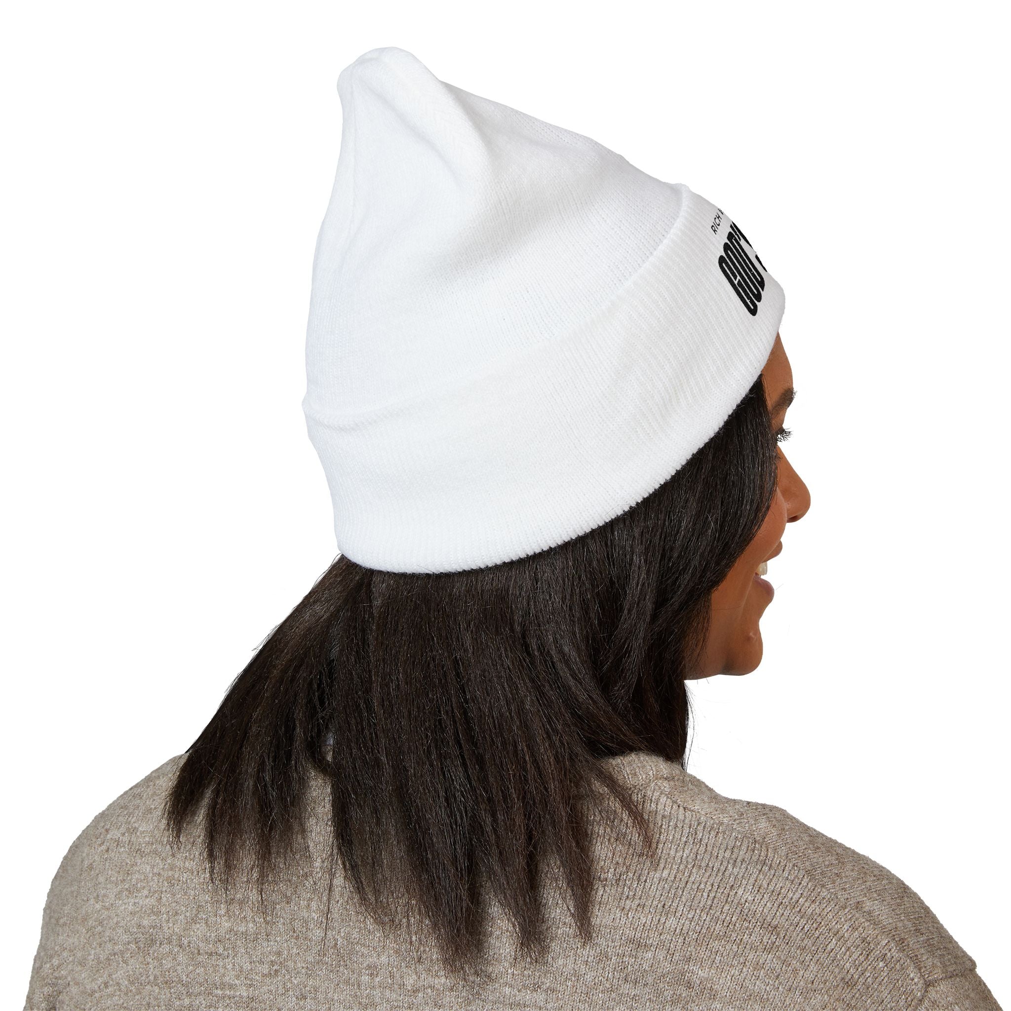God's Soldier Embroidered Cuffed Beanie