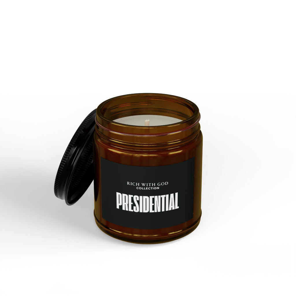 Presidential Scented Soy Candles with Black Lid, (4 and 9oz)