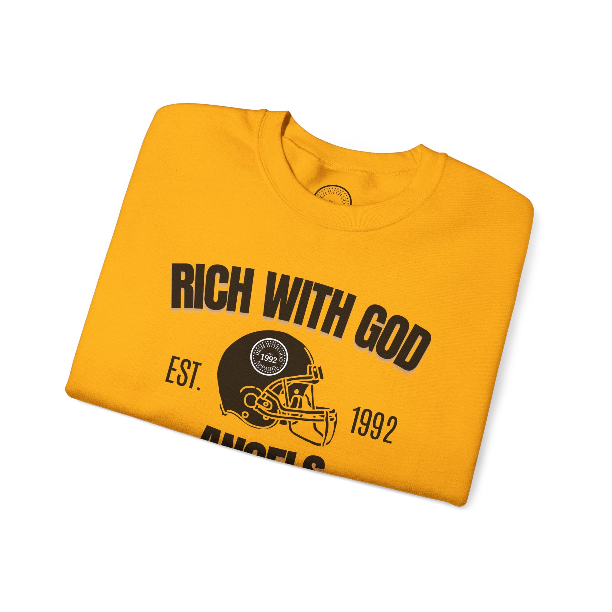 Rich With God Angels Crewneck Sweatshirt