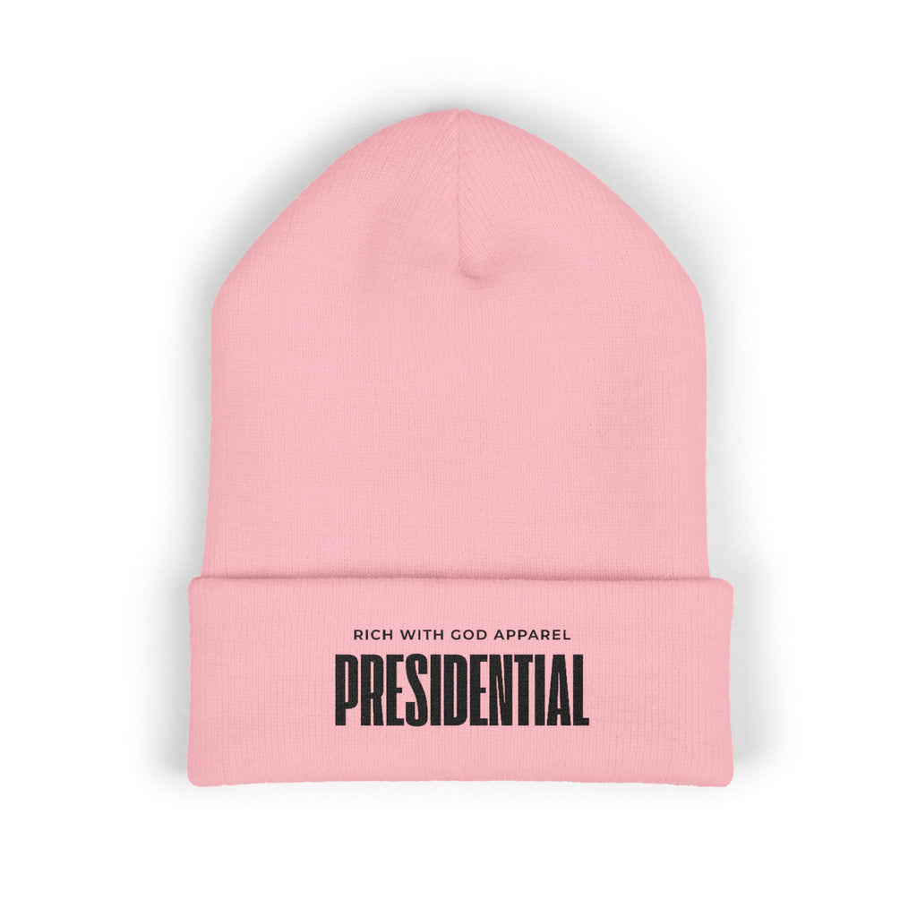 Presidential Embroidered Cuffed Beanie