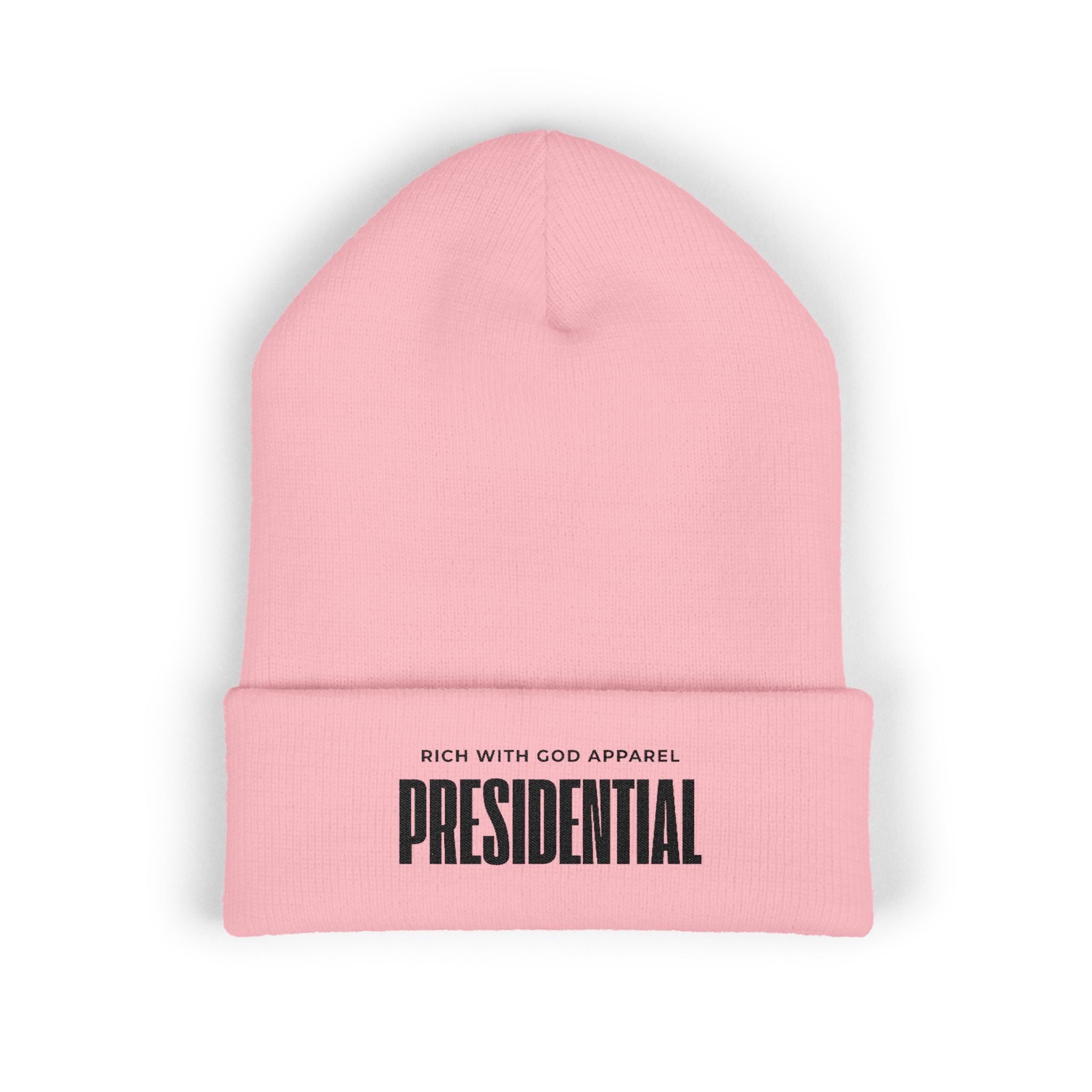 Presidential Embroidered Cuffed Beanie